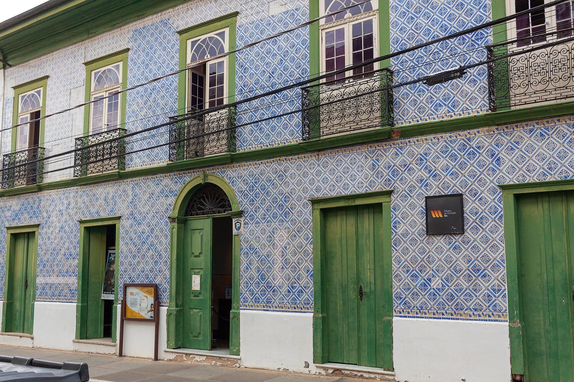 Fachada do edifício do Museu da Energia de Itu