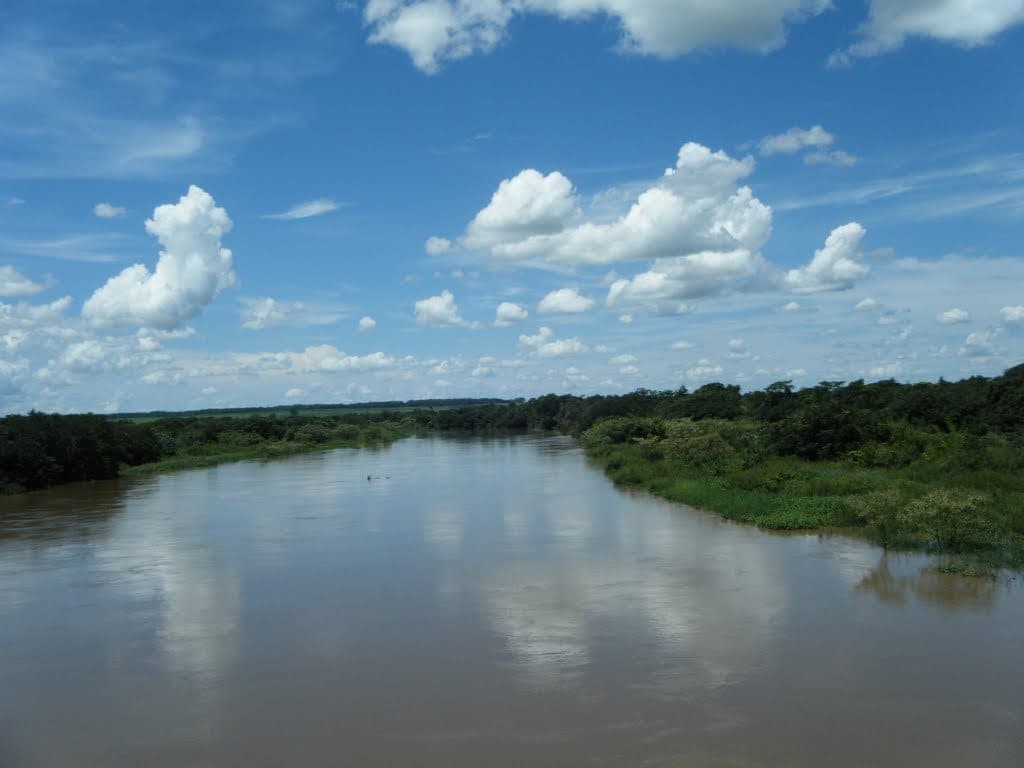 Paisagem do Rio Aguapeí no Parque Estadual Aguapeí