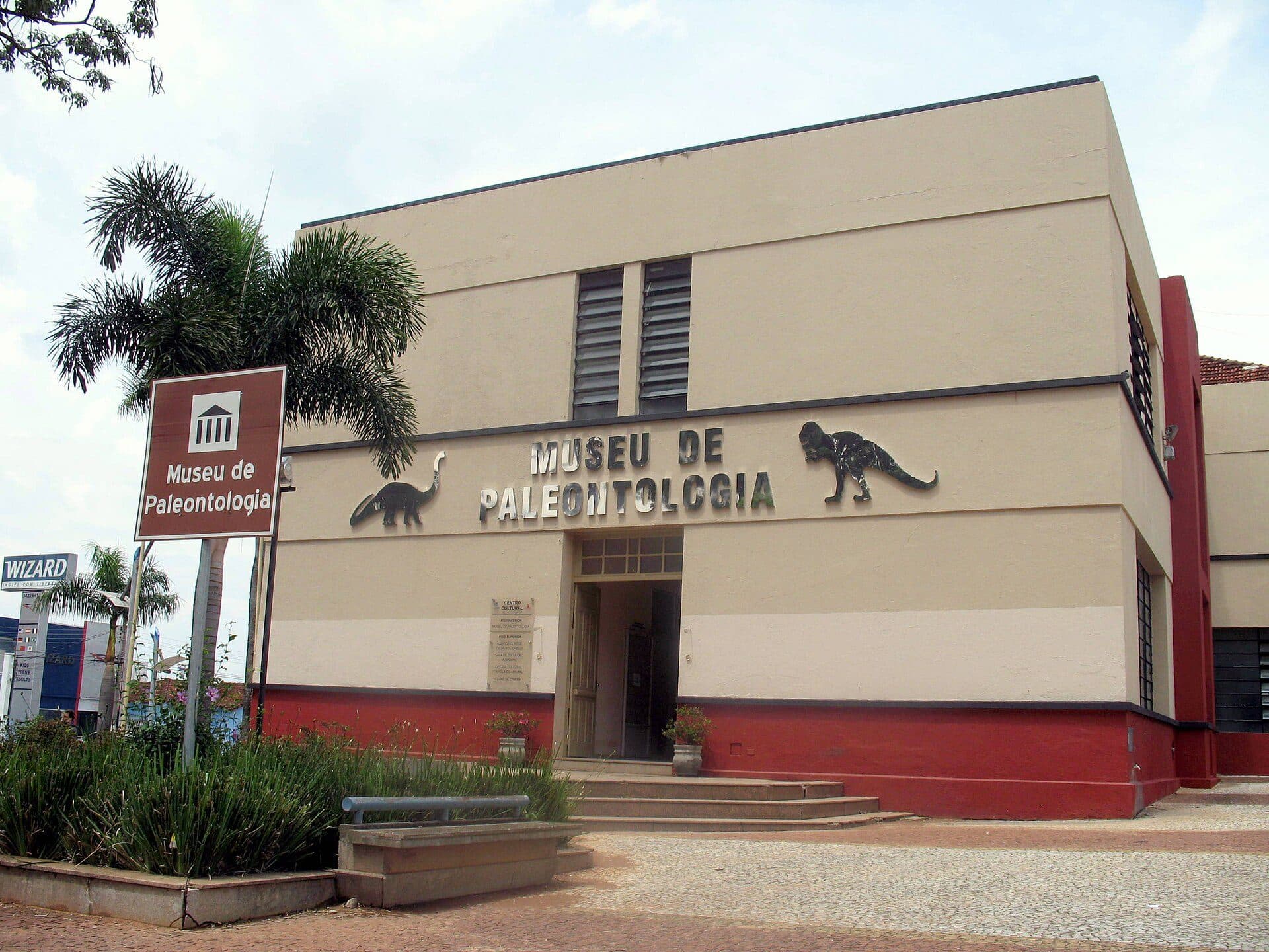 Vista do Museu de Paleontologia de Marília