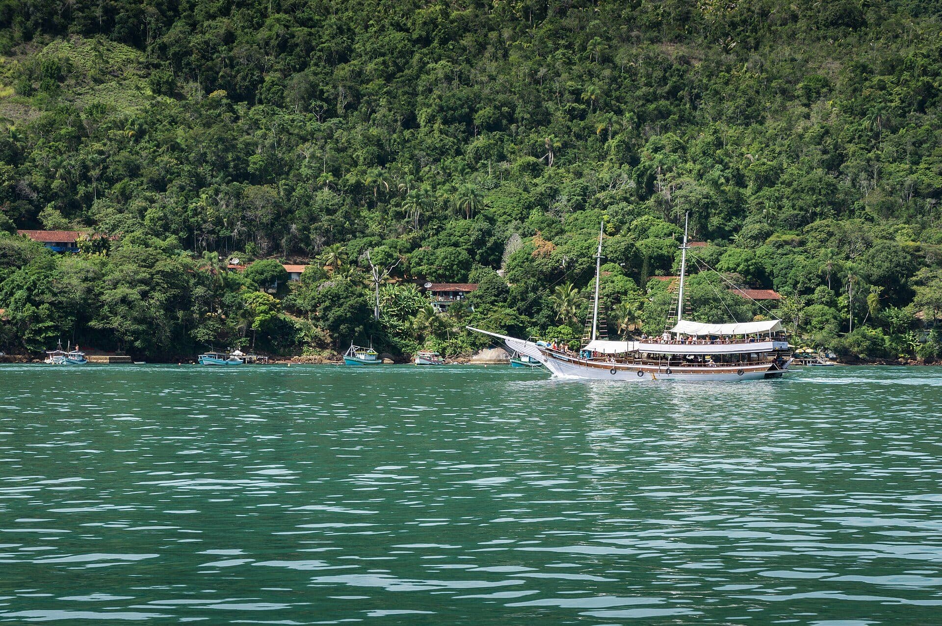 Vista da cidade de Paraty no estado do Rio de Janeiro