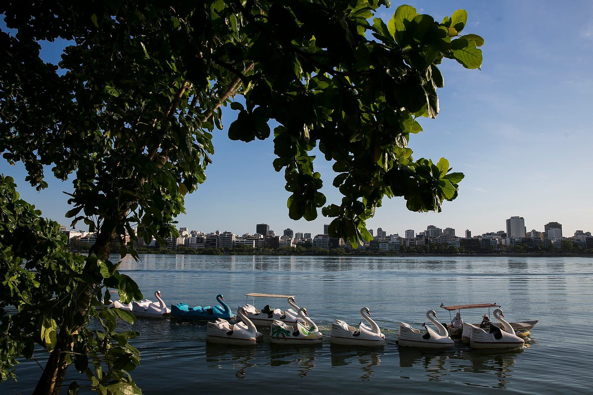 Vista da Lagoa Rodrigo de Freitas no Rio de Janeiro