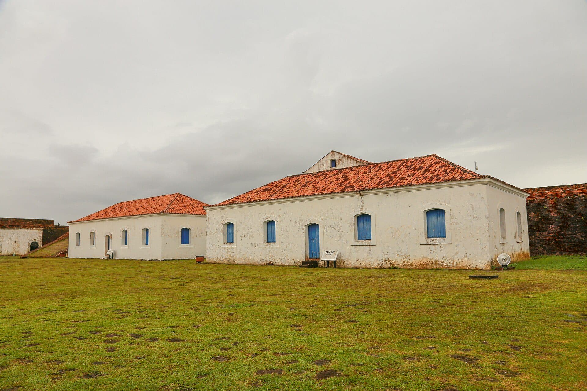 Vista da Fortaleza de São José localizada em Macapá, Amapá