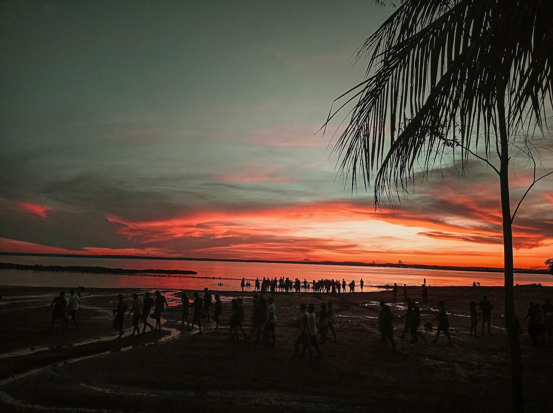 Pôr do sol na Praia da Graciosa em Palmas, Tocantins