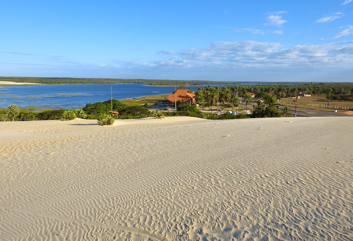 Vista da Lagoa do Portinho, ponto turístico em Parnaíba
