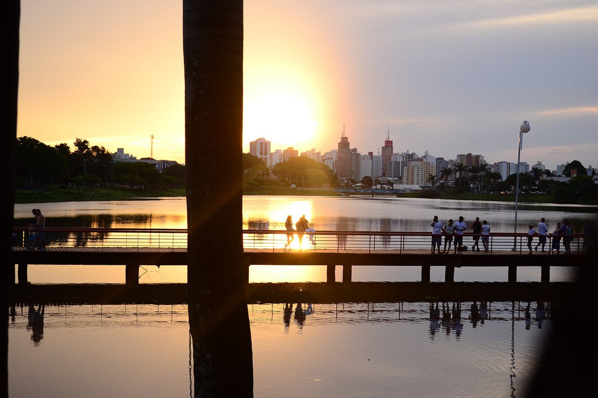 Vista do Parque da Represa Municipal em São José do Rio Preto