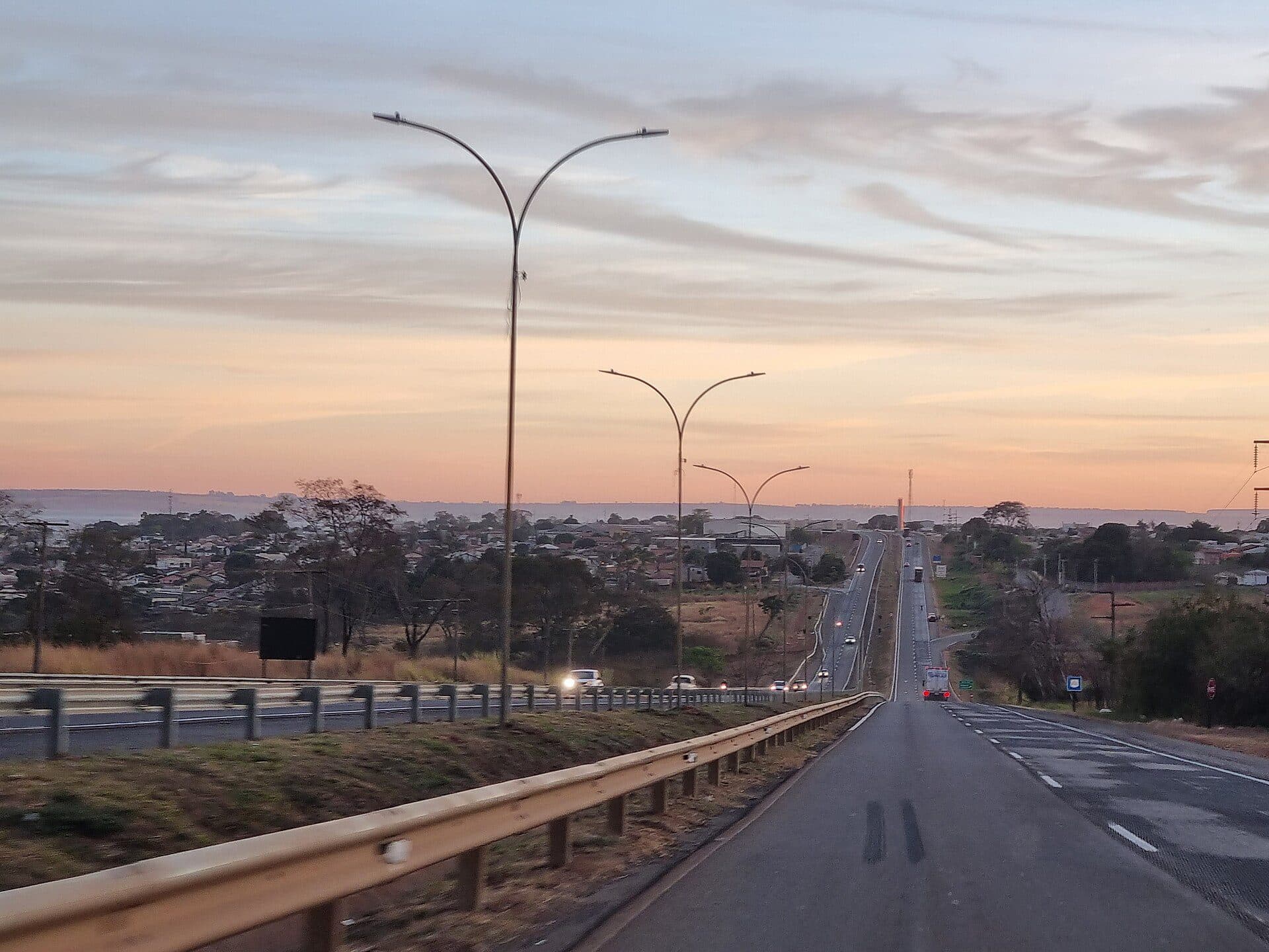 Trecho da rodovia BR-153 no município de Anápolis