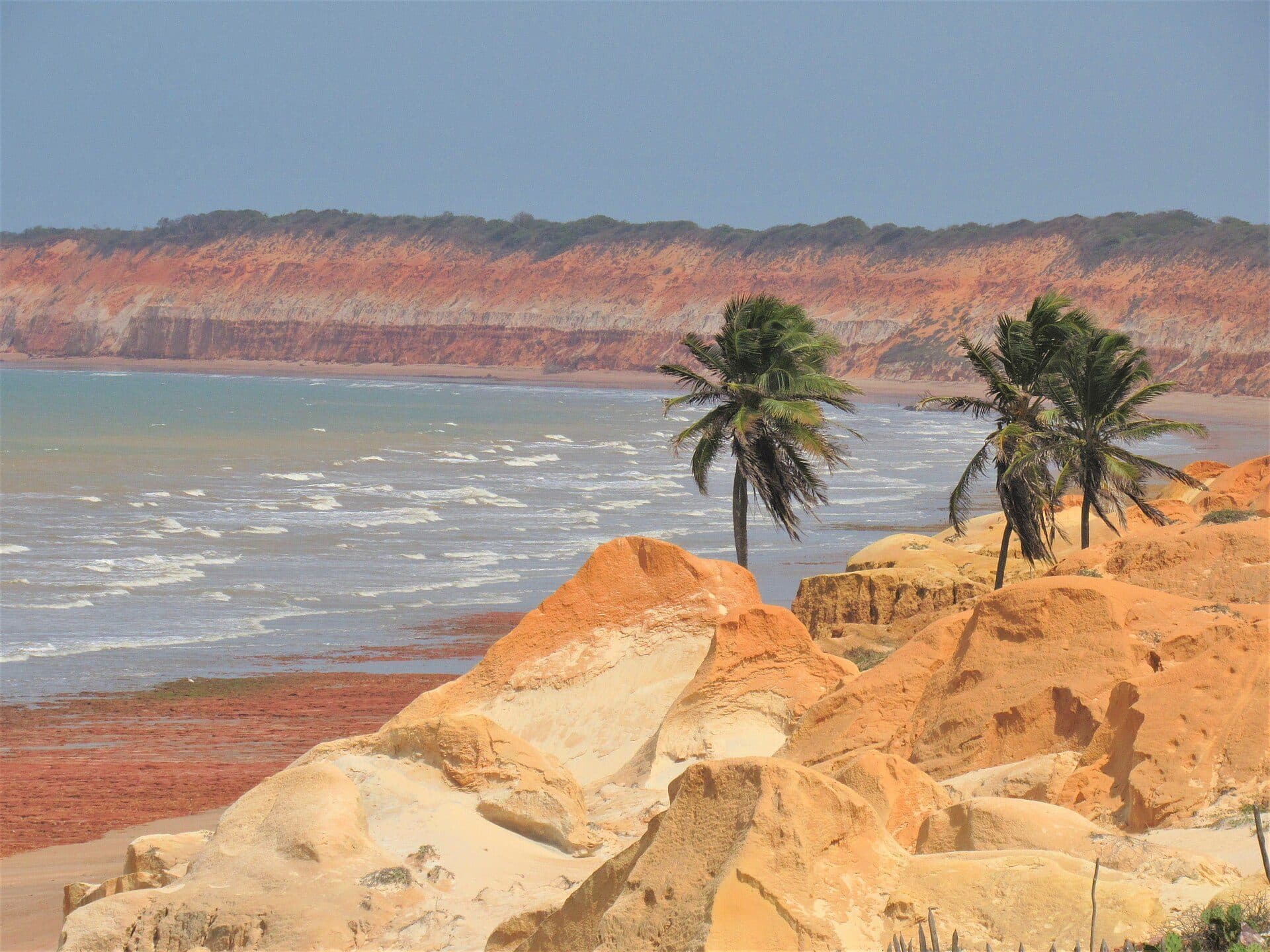 Vista da Praia de Retirinho em Aracati, Ceará
