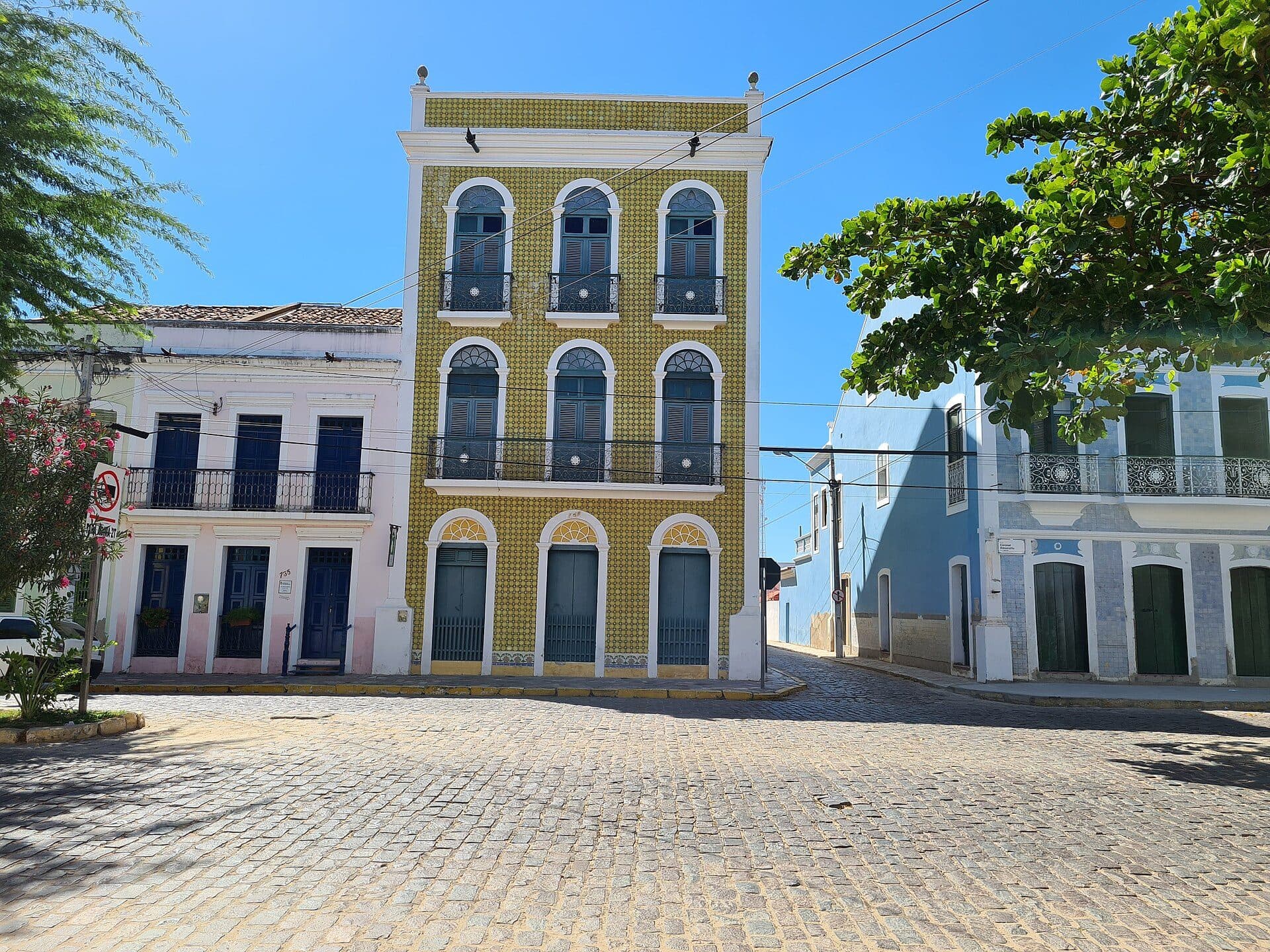 Fachada do Sobrado do Barão de Aracati, prédio histórico em Aracati
