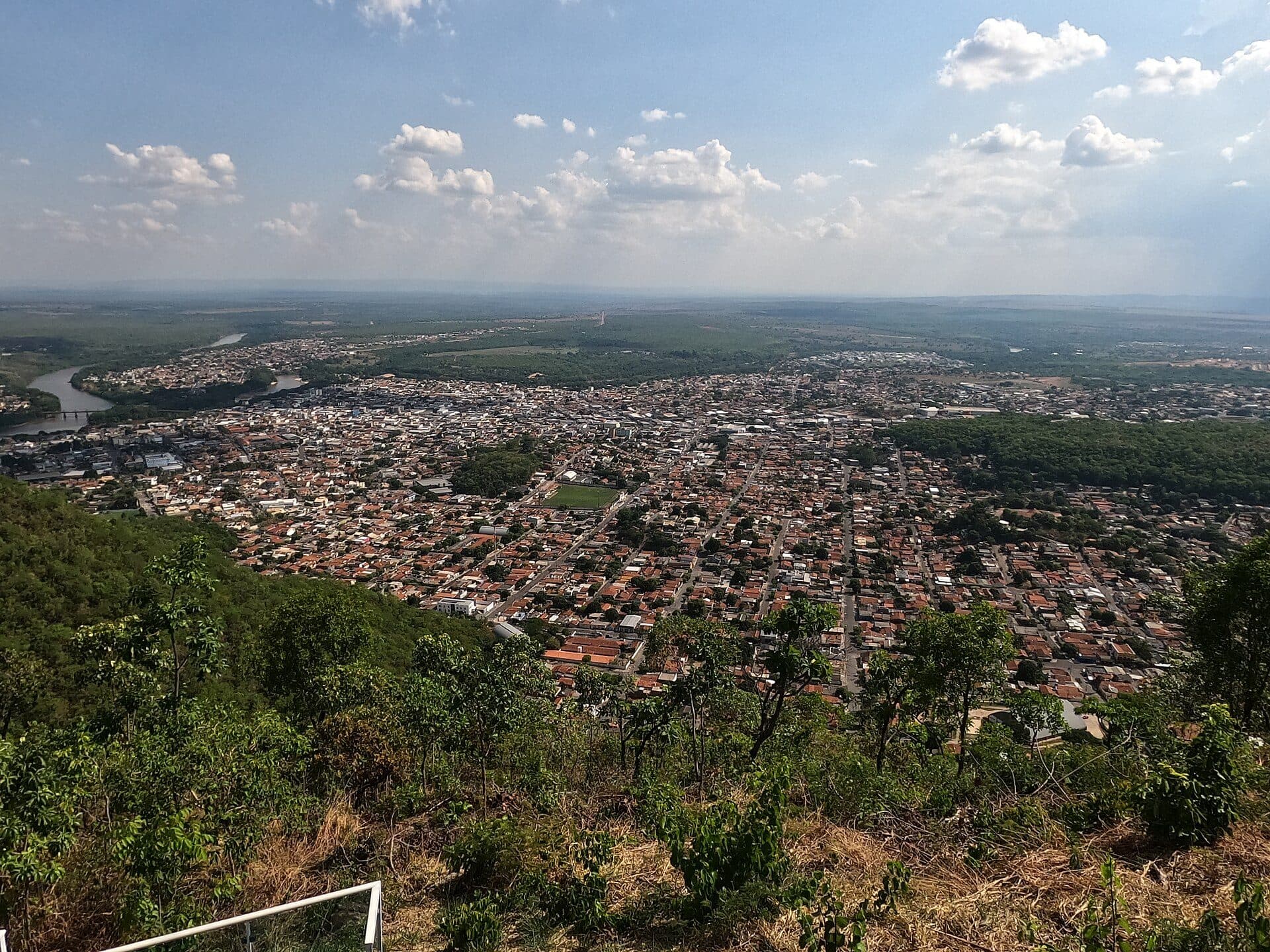 Vista do Mirante do Cristo Redentor no Parque Estadual Serra Azul