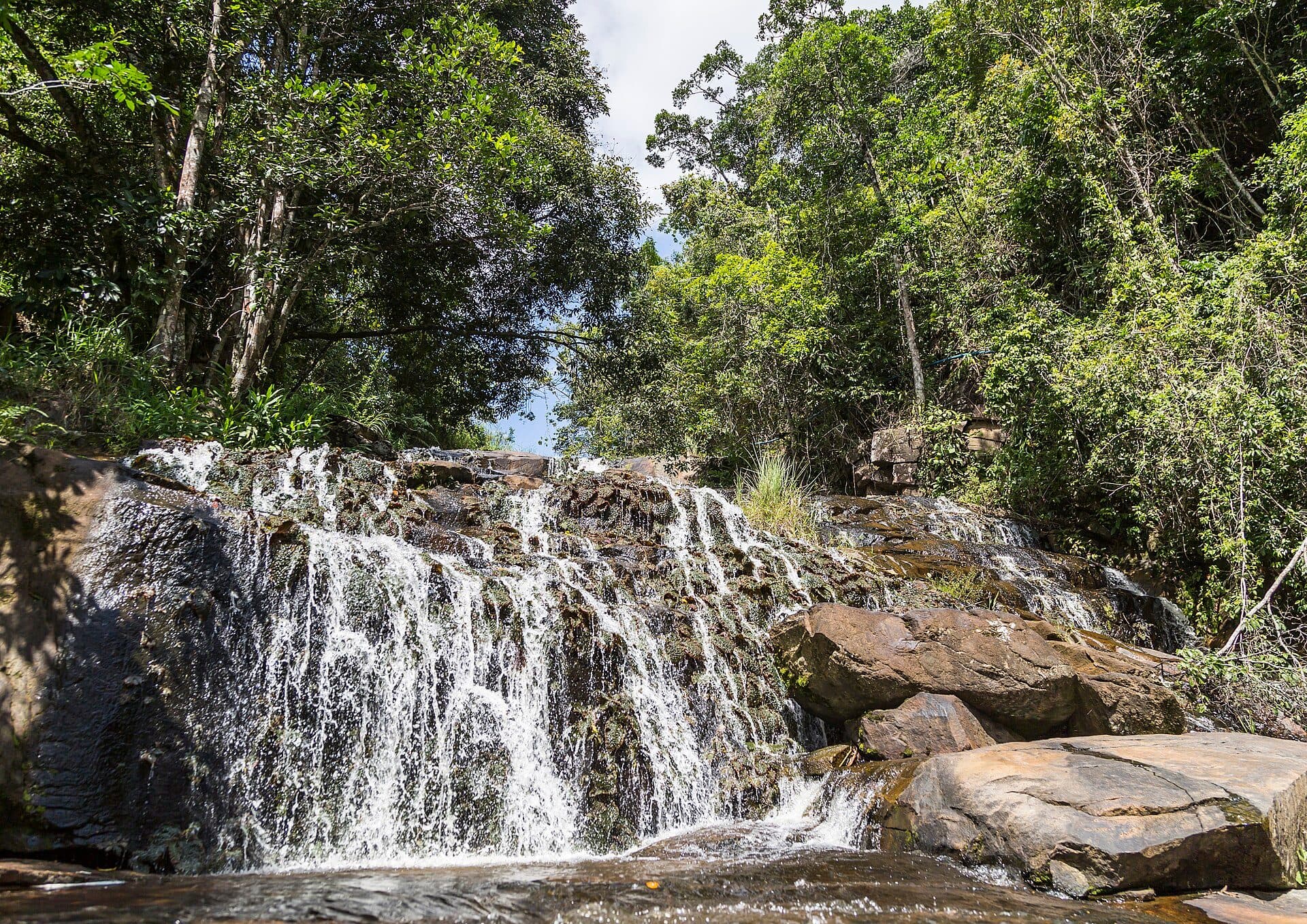 Vista da Cachoeira da Palmeira e Cachoeira do Tio em Gravatá, Pernambuco