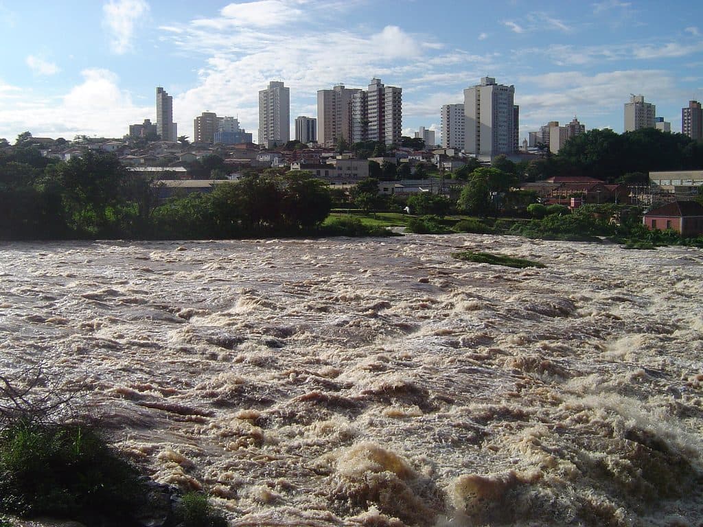 Vista da cidade de Piracicaba no interior de São Paulo