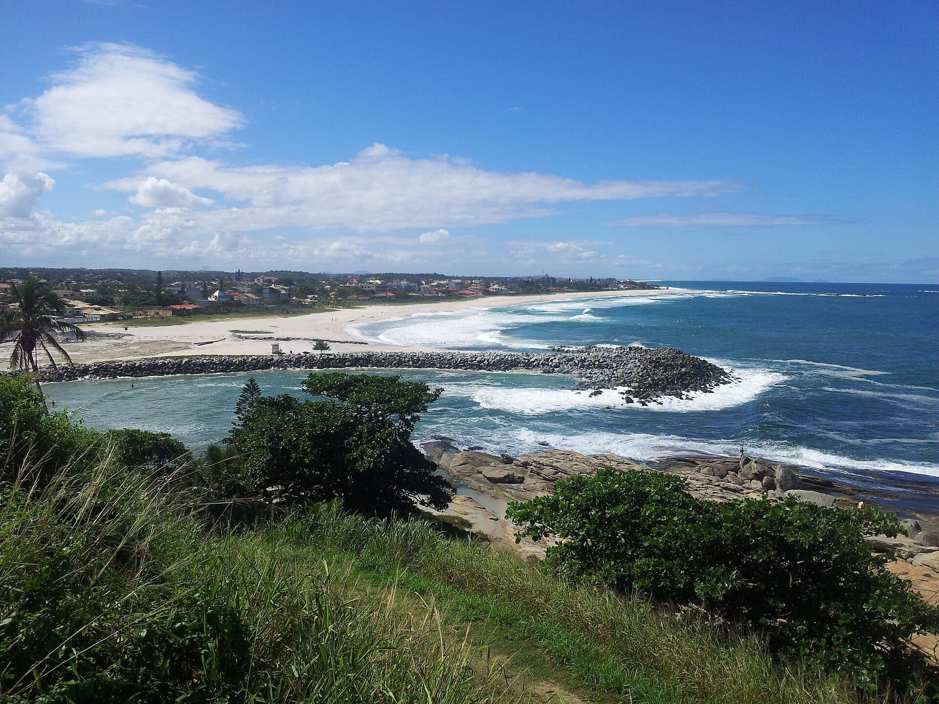 Vista da foz da Lagoa de Saquarema