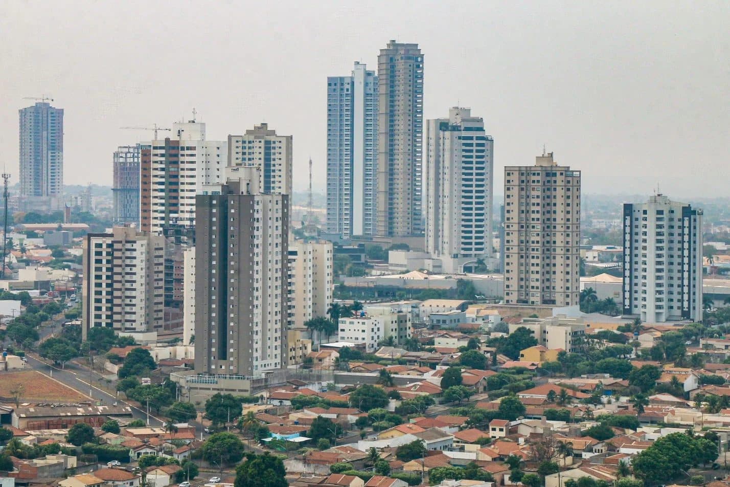 Vista panorâmica da cidade de Rondonópolis