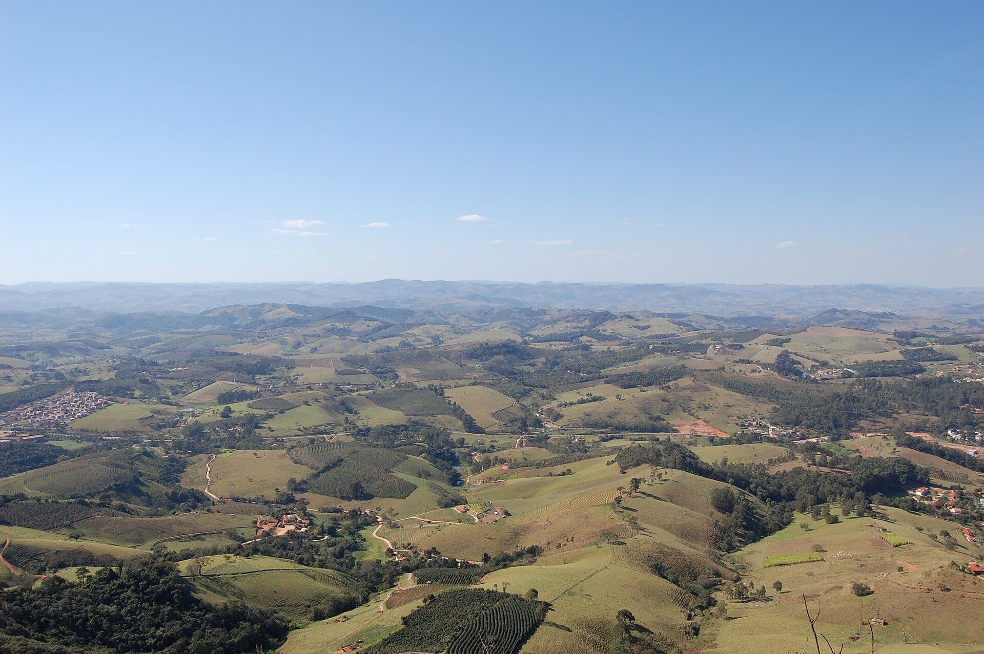Vista da cidade de Águas de Lindóia no interior de São Paulo