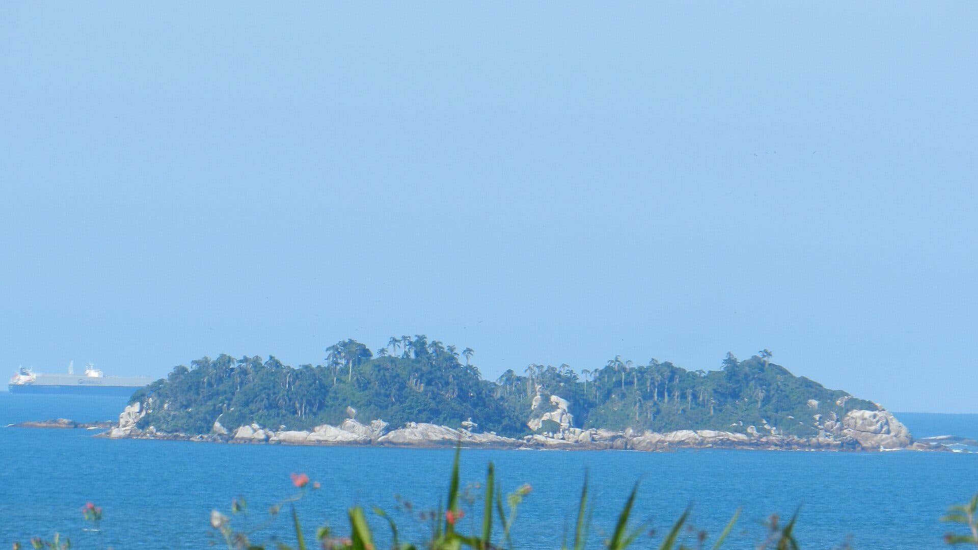 Vista de uma ilha em São Francisco do Sul, Santa Catarina