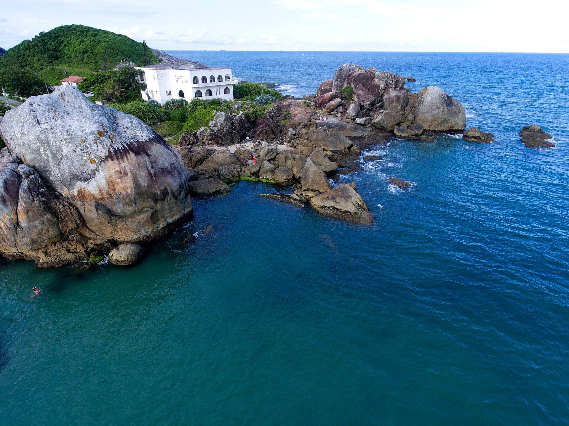 Vista da Praia Grande em São Francisco do Sul, Santa Catarina
