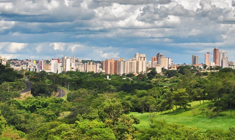 Vista da Univerdecidade na cidade de Uberaba
