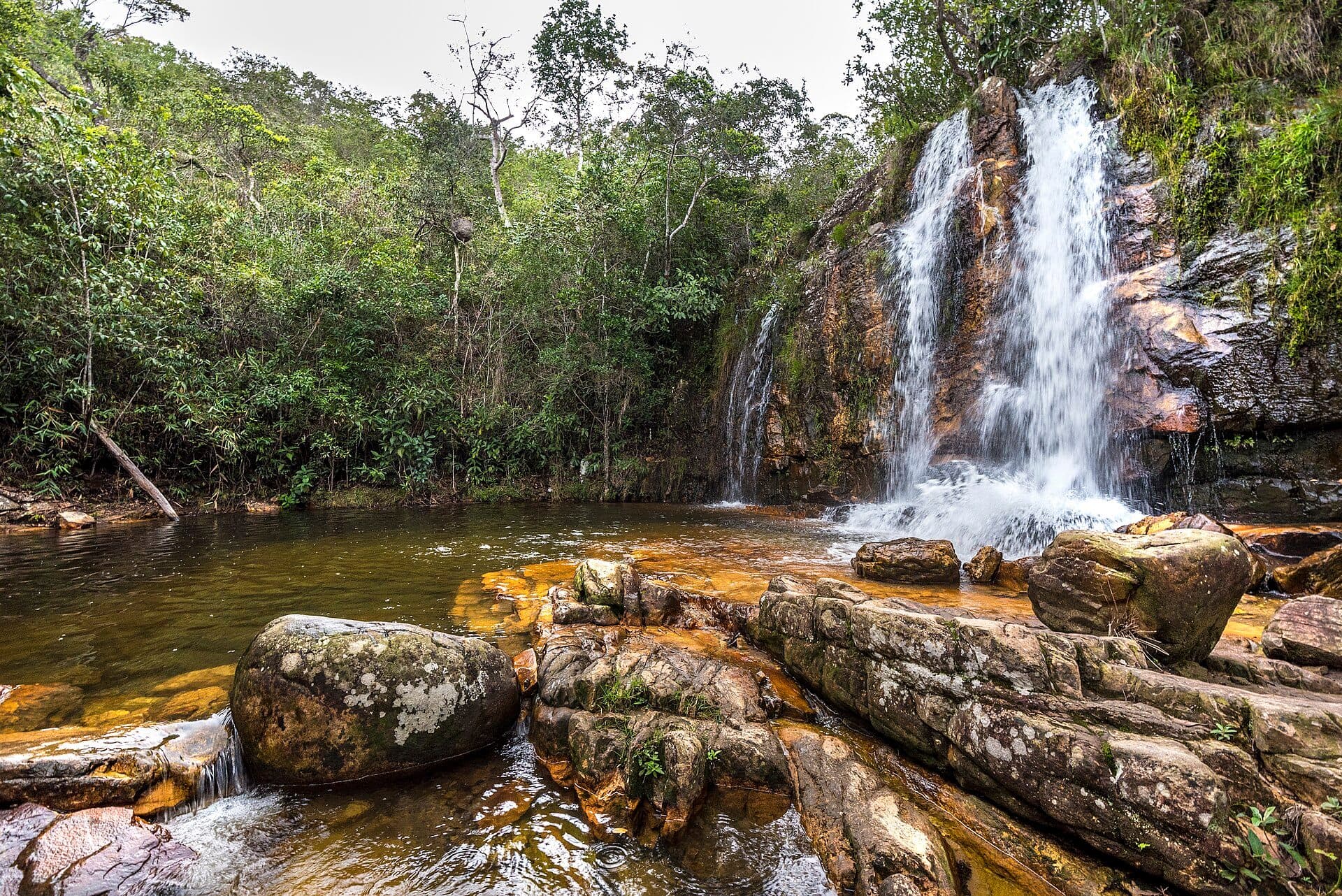Vista da Cachoeira dos Cristais em Alto Paraíso de Goiás