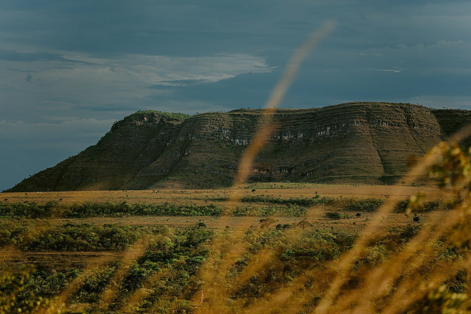 Vista da paisagem natural no Parque Nacional da Chapada dos Veadeiros