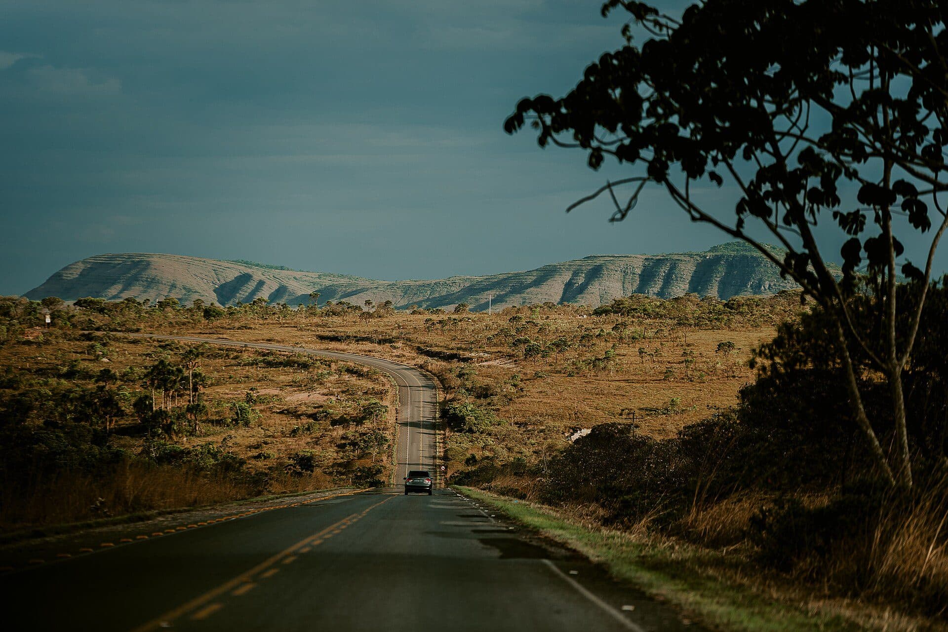 Vista da paisagem no Parque Nacional da Chapada dos Veadeiros