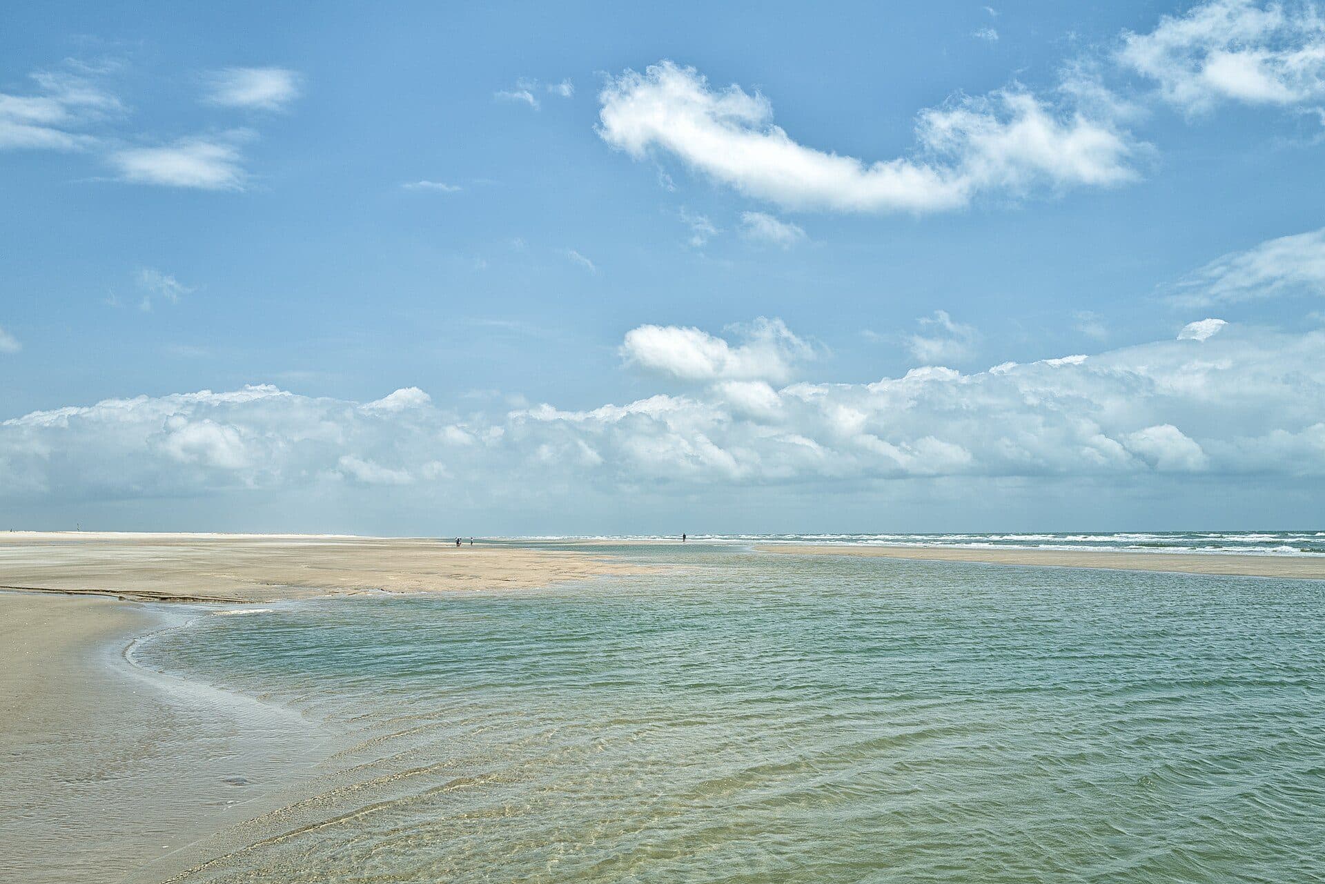 Vista da paisagem natural na Praia de Caburé