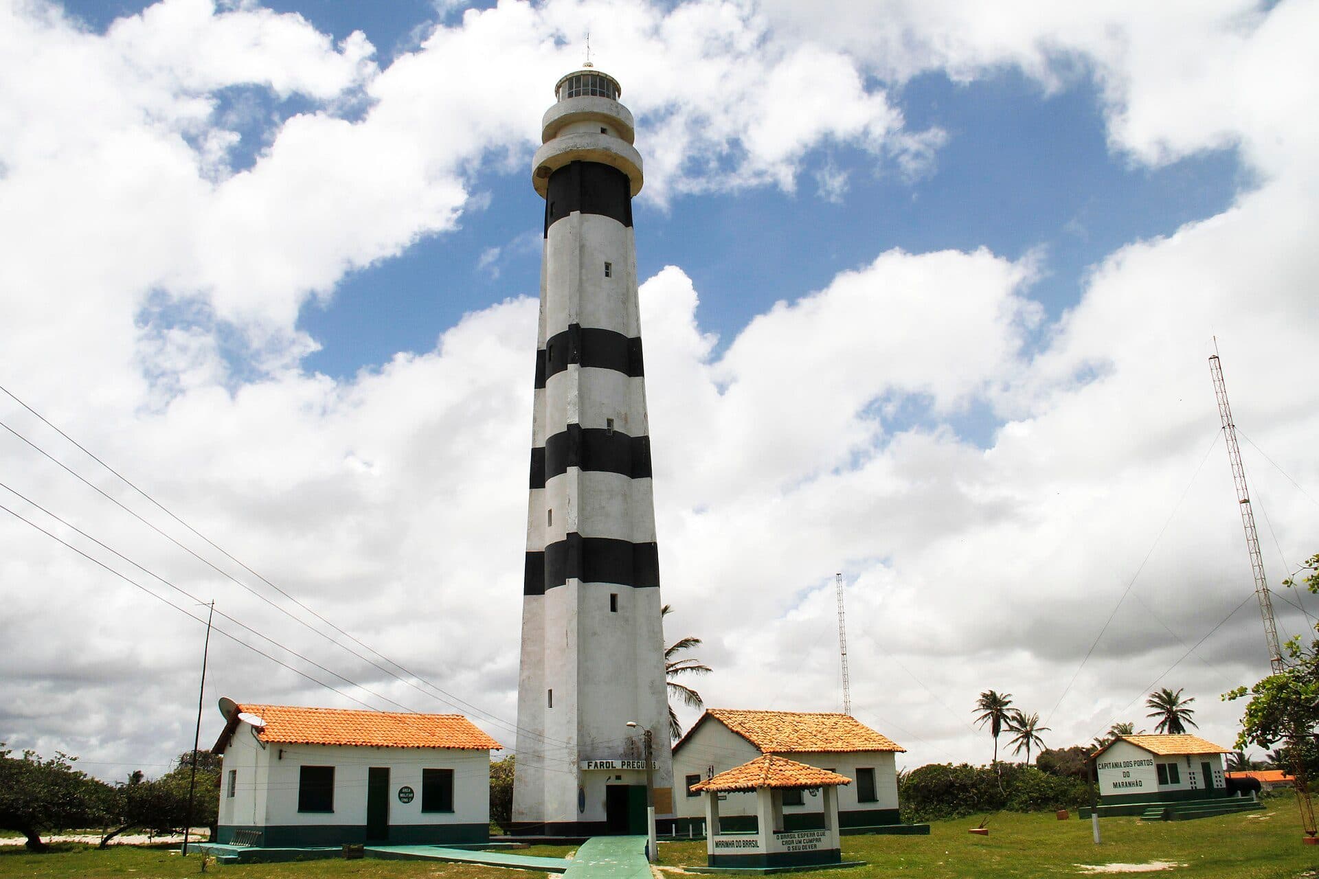 Farol das Preguiças localizado no povoado de Mandacaru, em Barreirinhas
