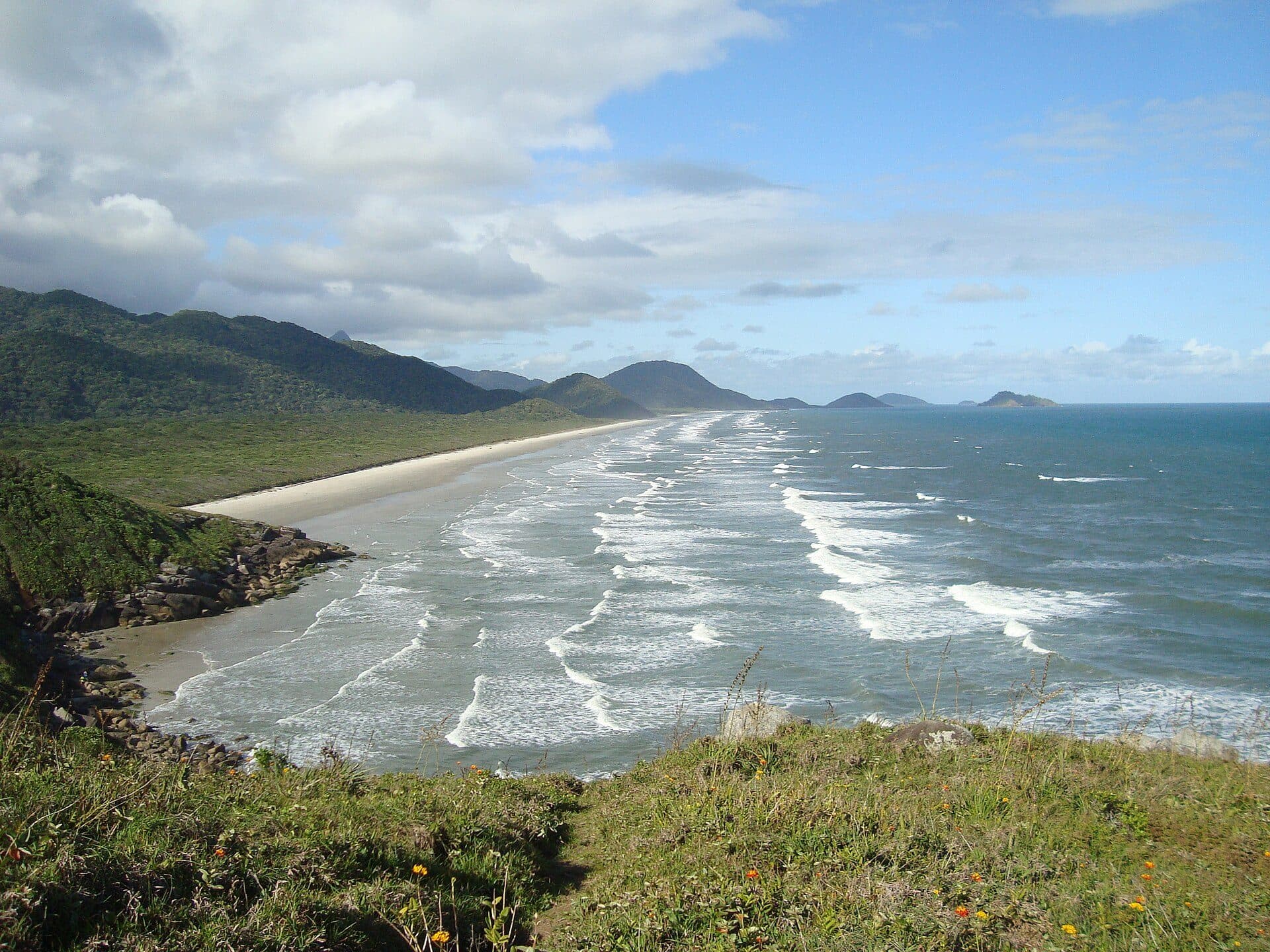 Paisagem natural no Parque Estadual da Ilha do Cardoso