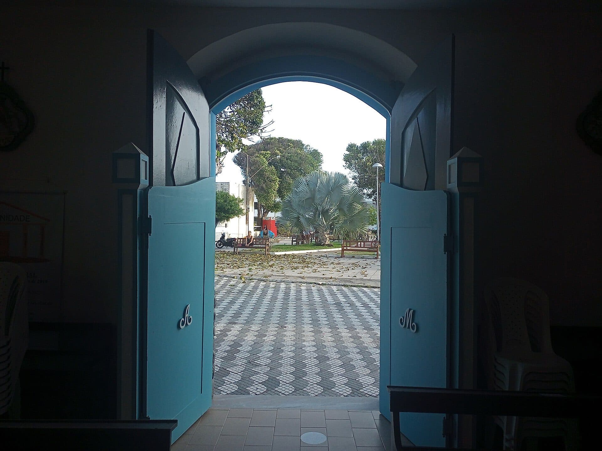 Vista da Igreja de Nossa Senhora da Conceição em Conceição da Barra