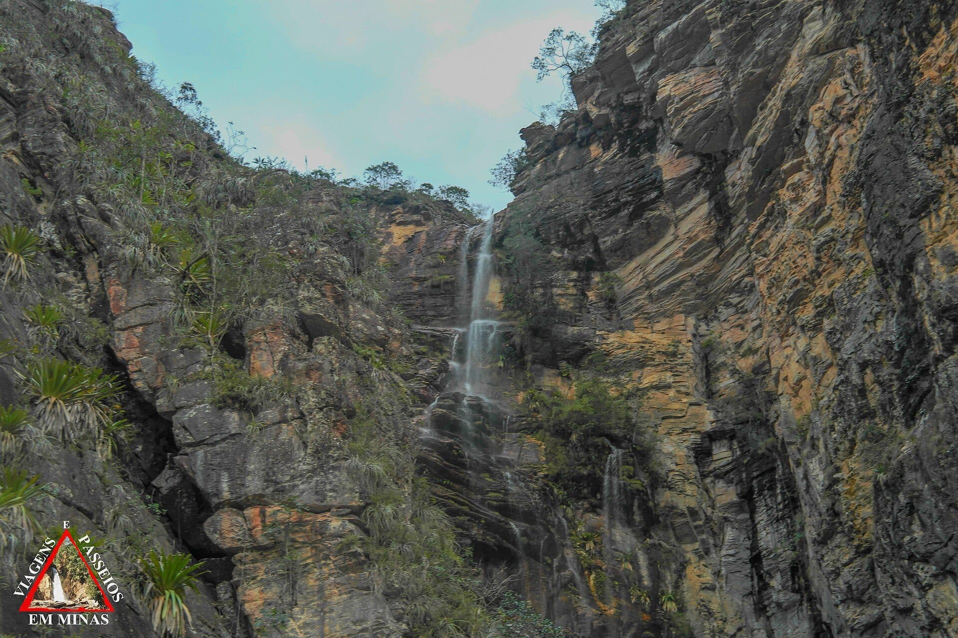 Vista da Cachoeira Congonhas em Conceição do Mato Dentro, Minas Gerais