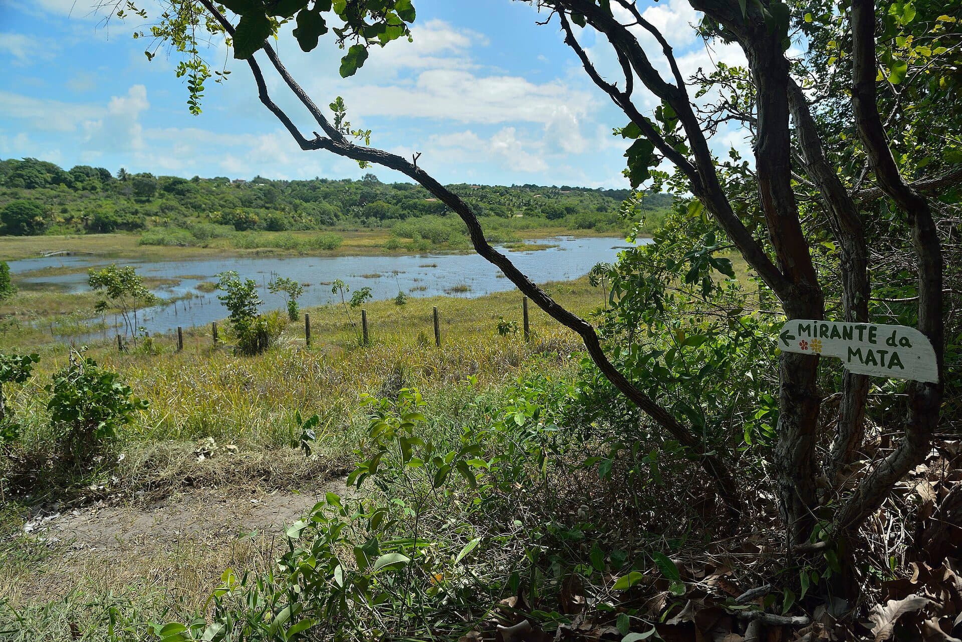 Vista da Reserva Macuxi no município de Conde, Paraíba