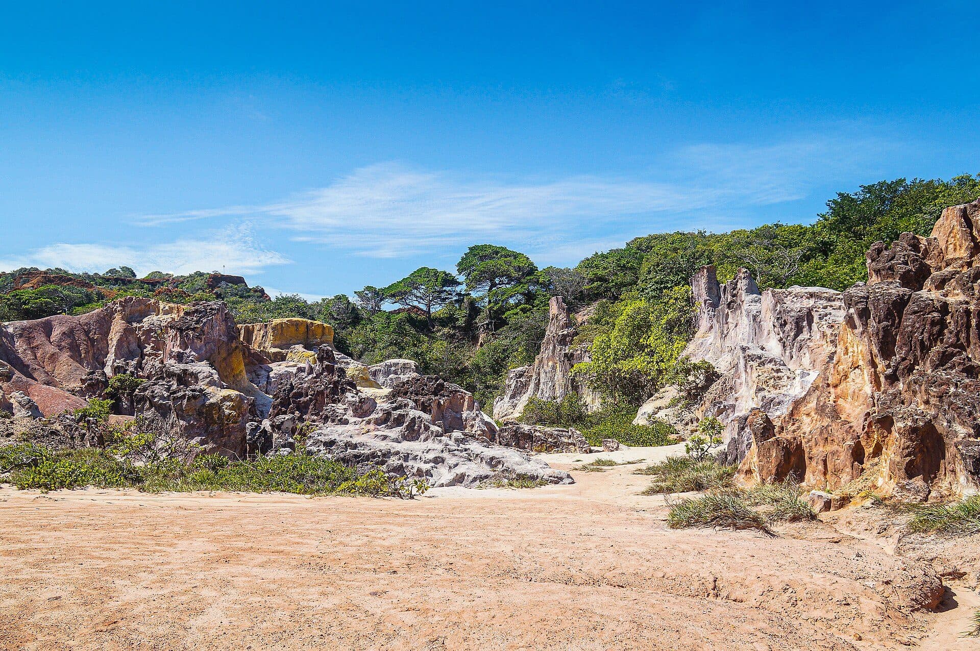 Vista da paisagem do Cânion de Coqueirinho na Paraíba