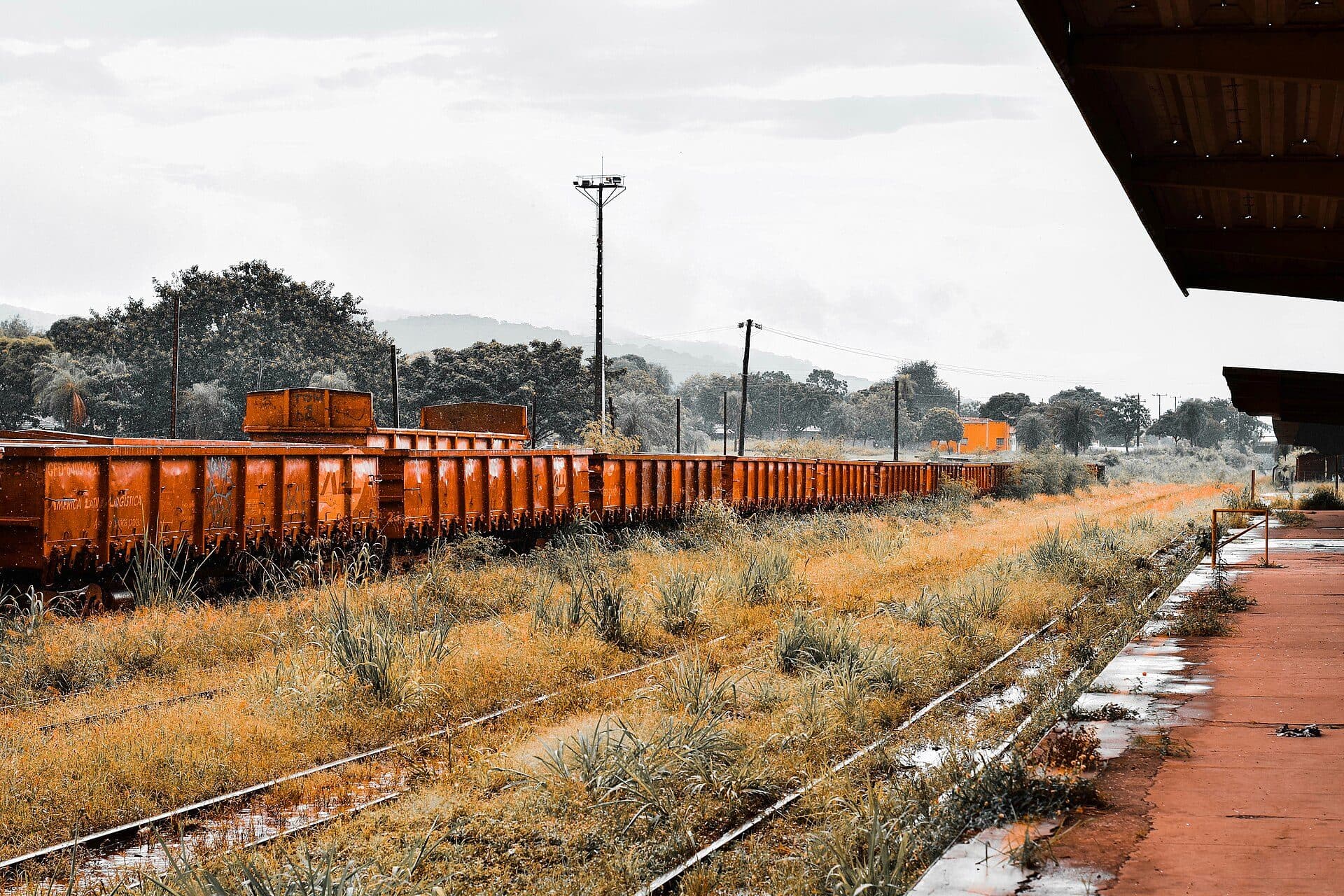 Vista do prédio da Estação Ferroviária de Corumbá