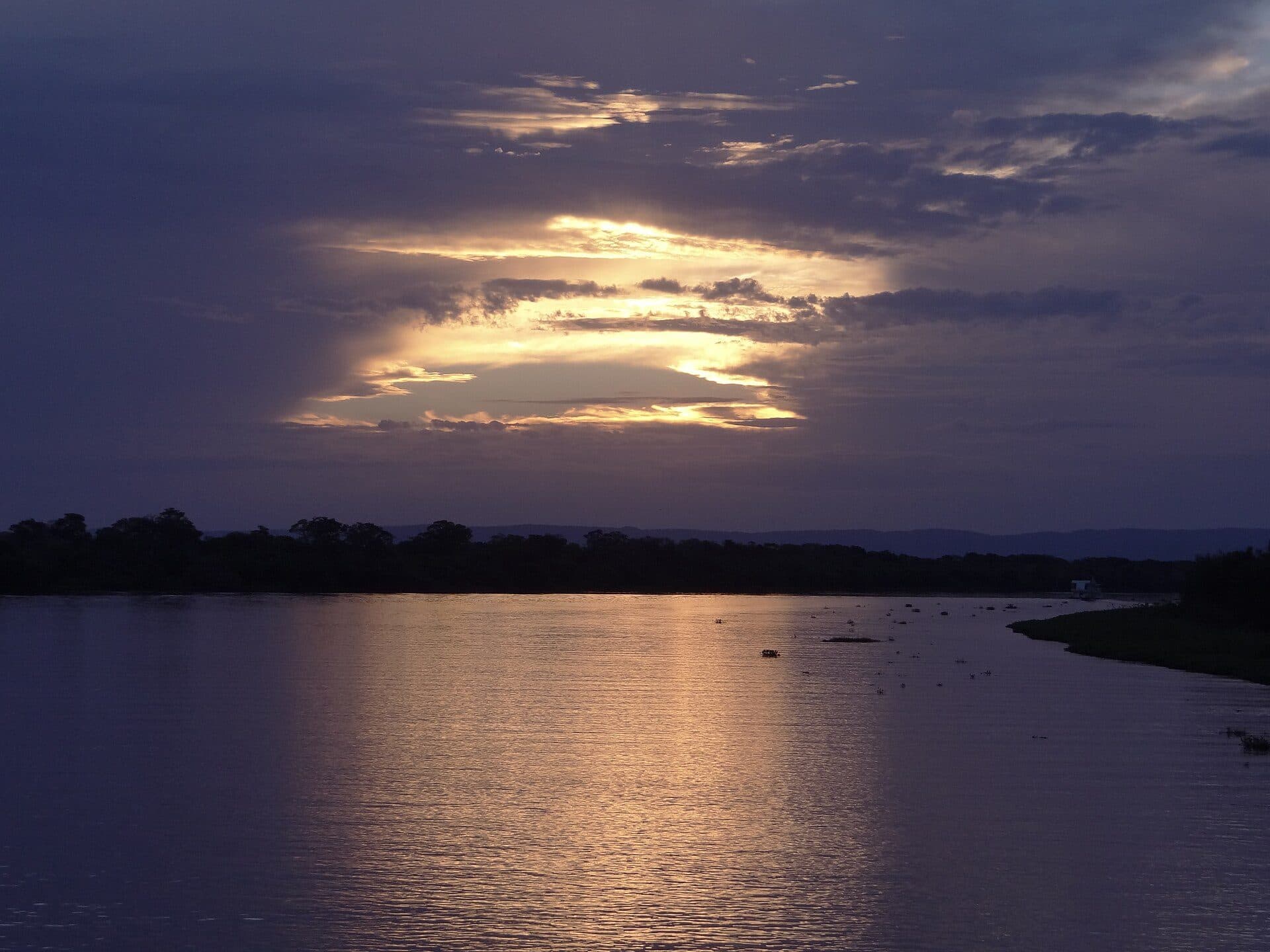 Vista do Rio Paraguai em Corumbá, Mato Grosso do Sul