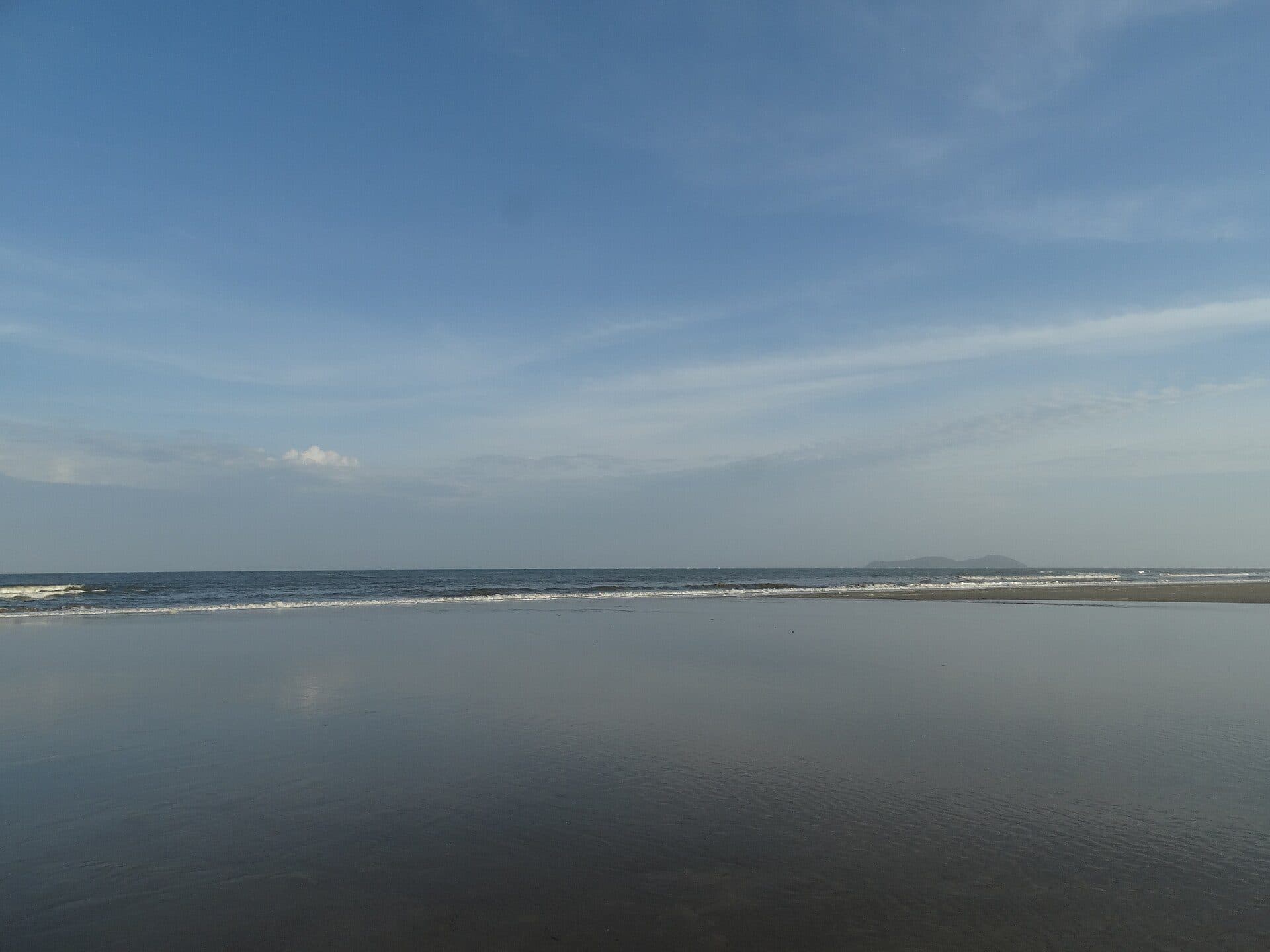 Vista da Praia Boqueirão Sul na APA Ilha Comprida