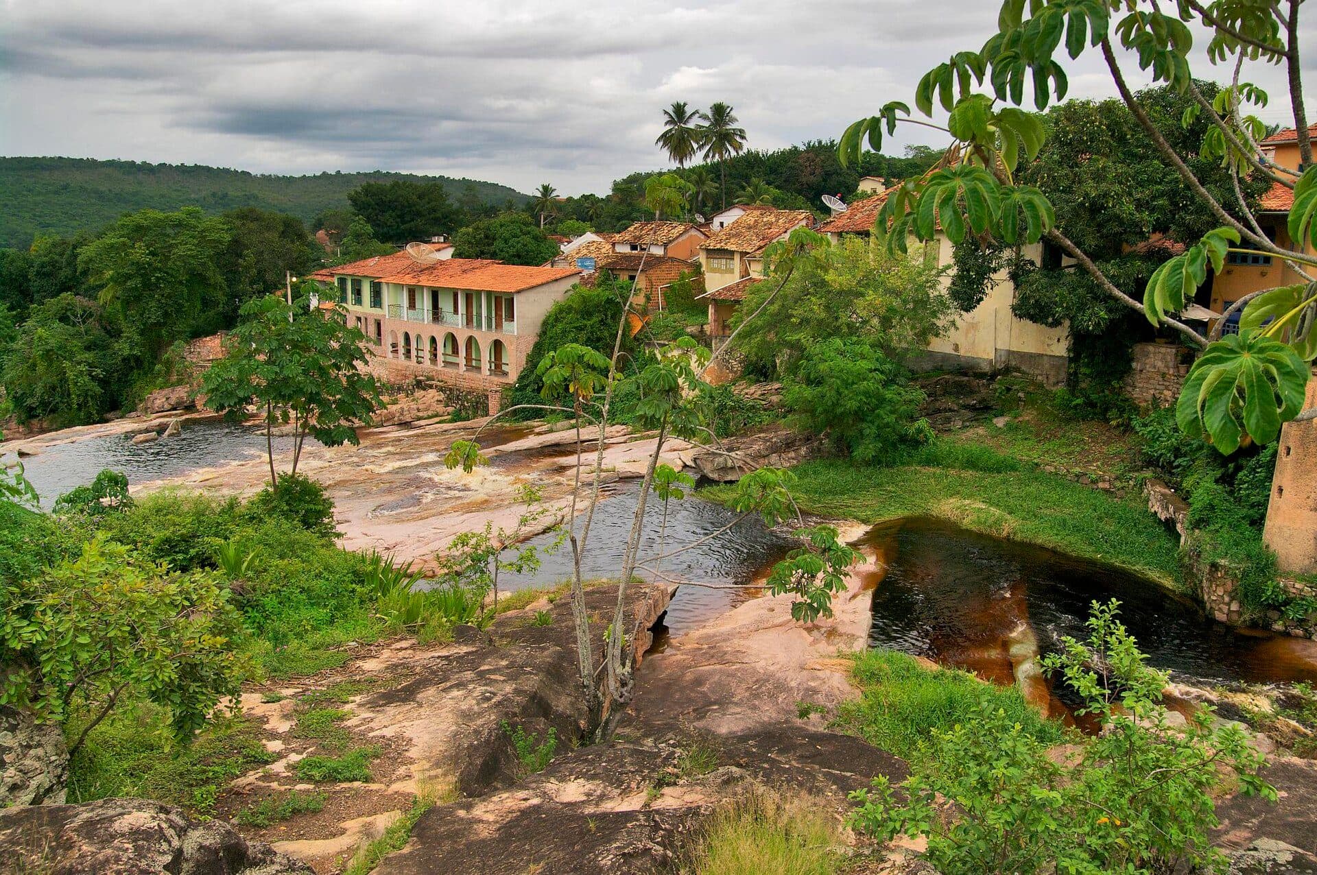 Vista da região de Lençóis no estado da Bahia