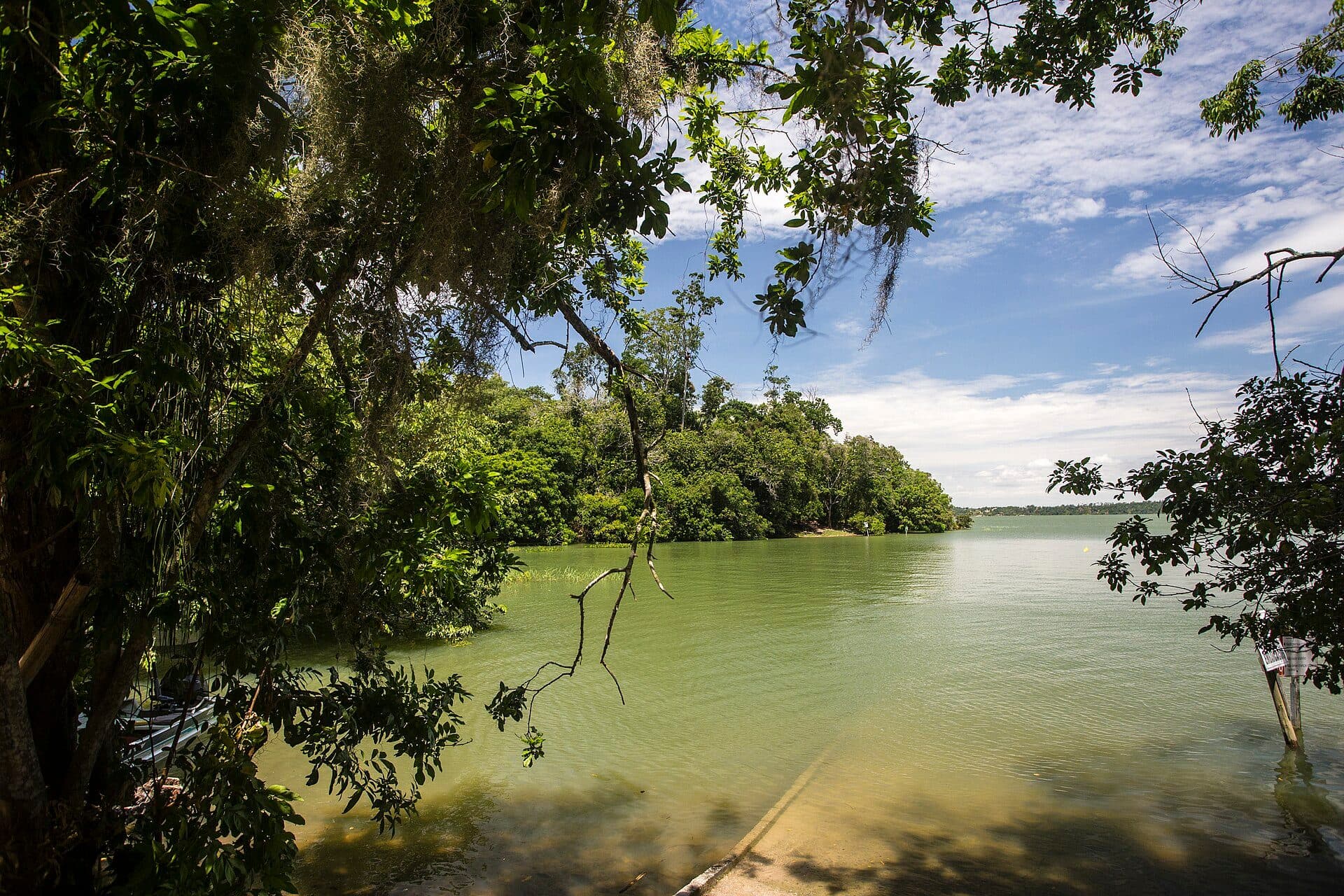 Vista da Lagoa Juparanã no município de Linhares, Espírito Santo