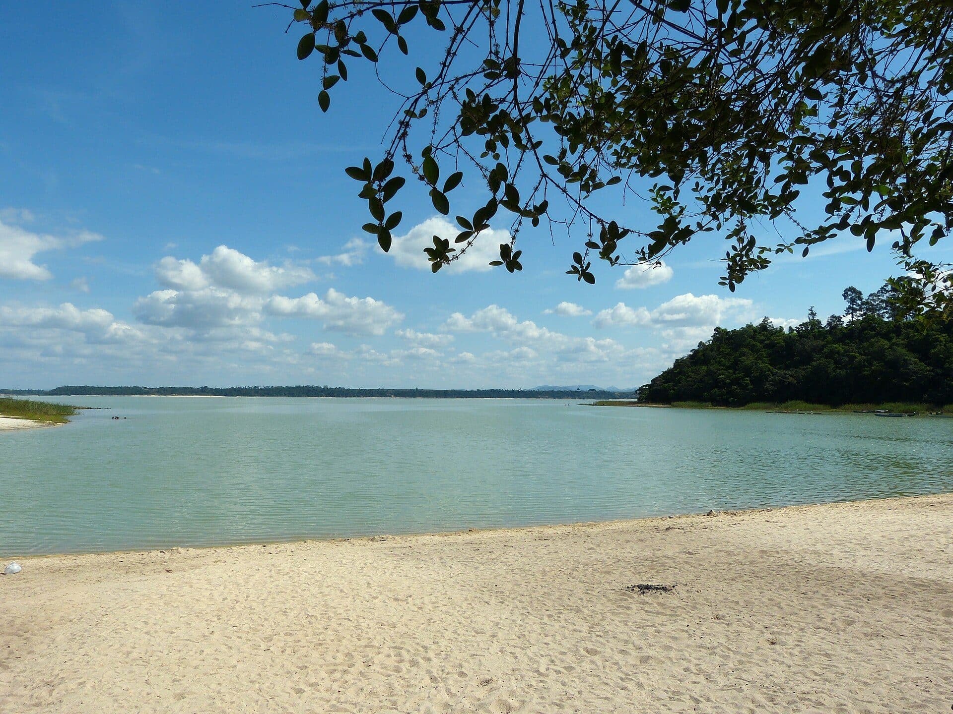 Vista da Lagoa Juparanã no município de Linhares, Espírito Santo