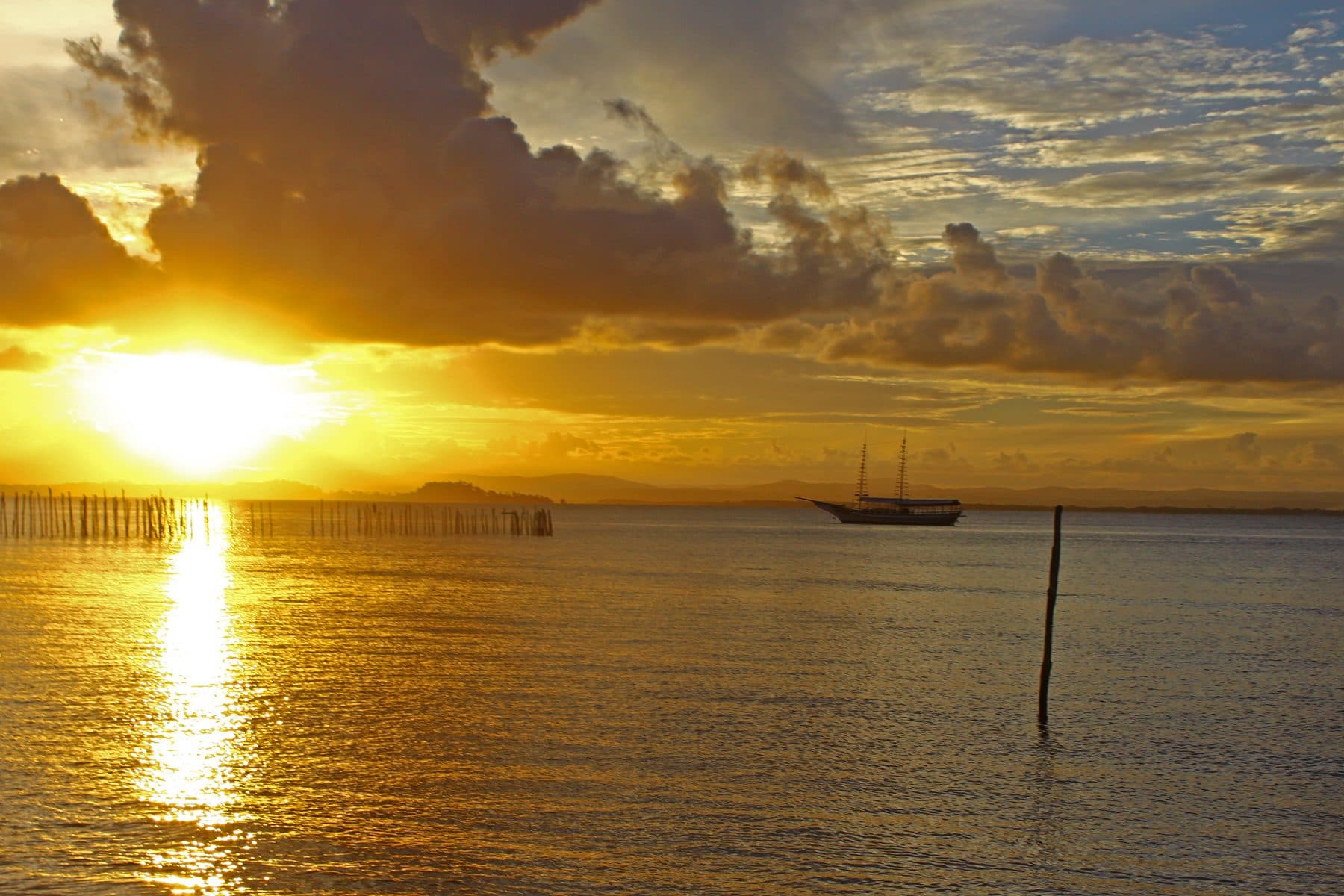 Vista da Península de Maraú no litoral da Bahia