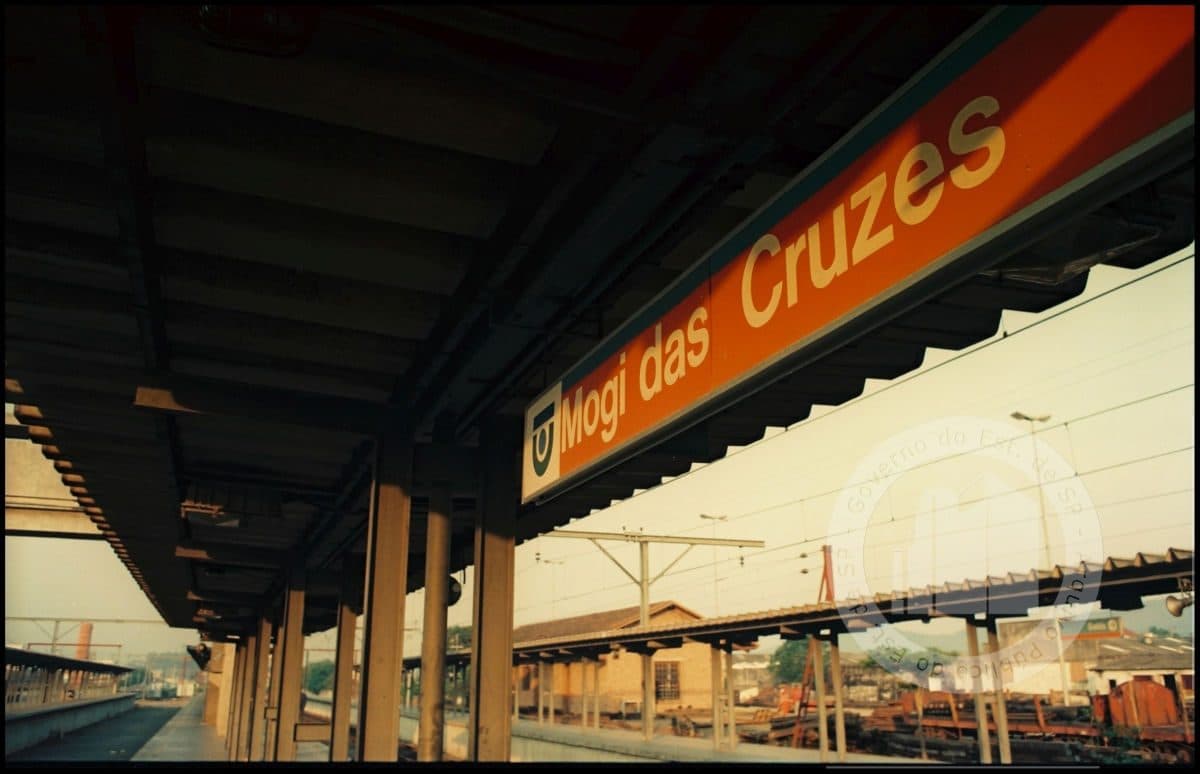 Vista da Estação Mogi das Cruzes no ano de 1994