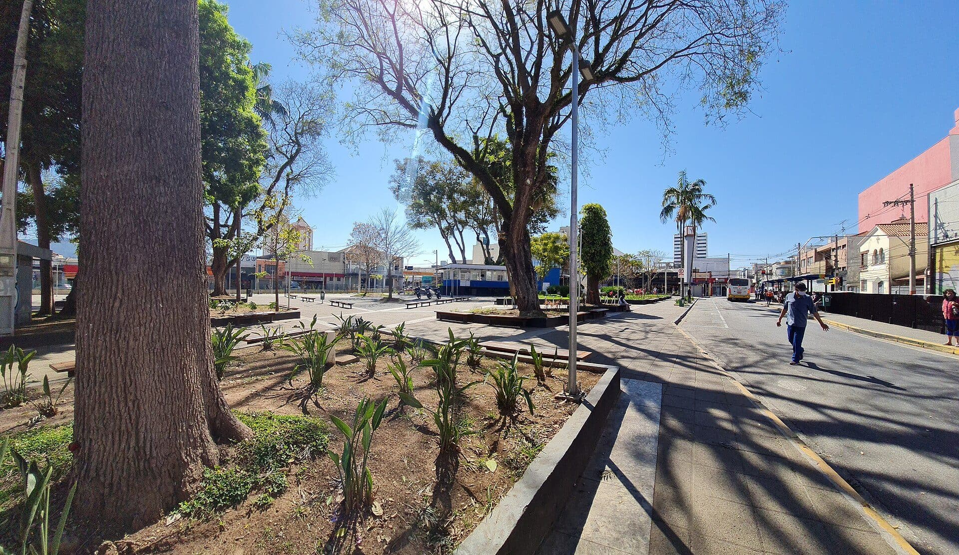 Vista da Praça Oswaldo Cruz em Mogi das Cruzes