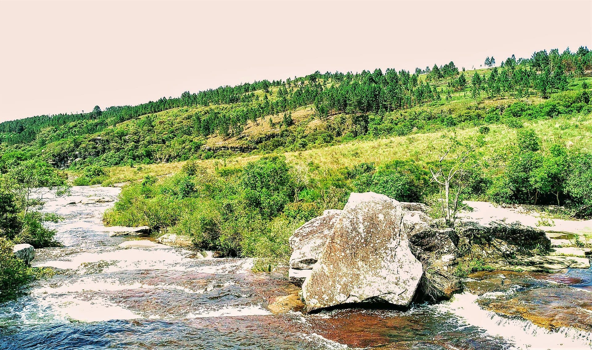 Vista da paisagem natural do Parque Nacional dos Campos Gerais