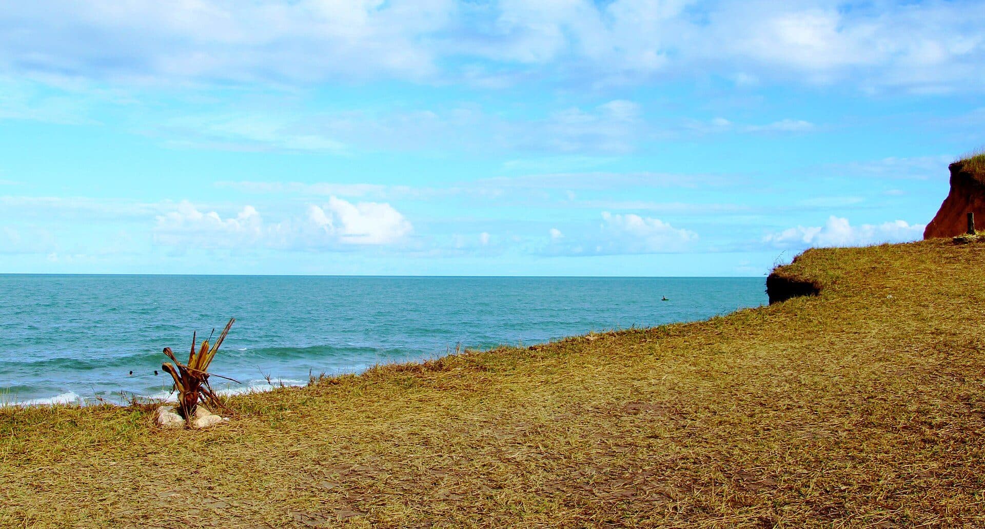 Vista da Praia da Japara Grande em Prado, na Bahia