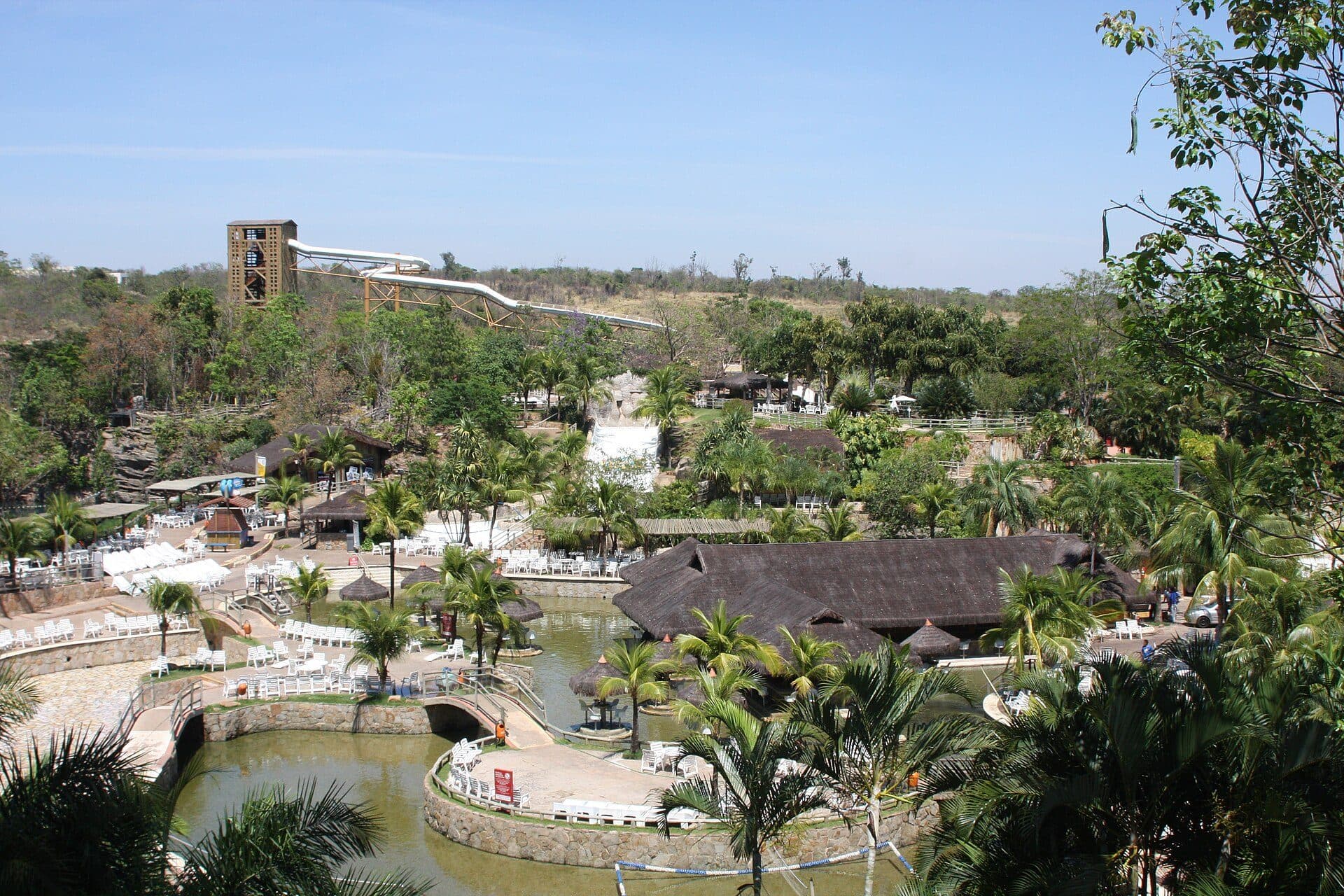 Vista da Pousada do Rio Quente no estado de Goiás