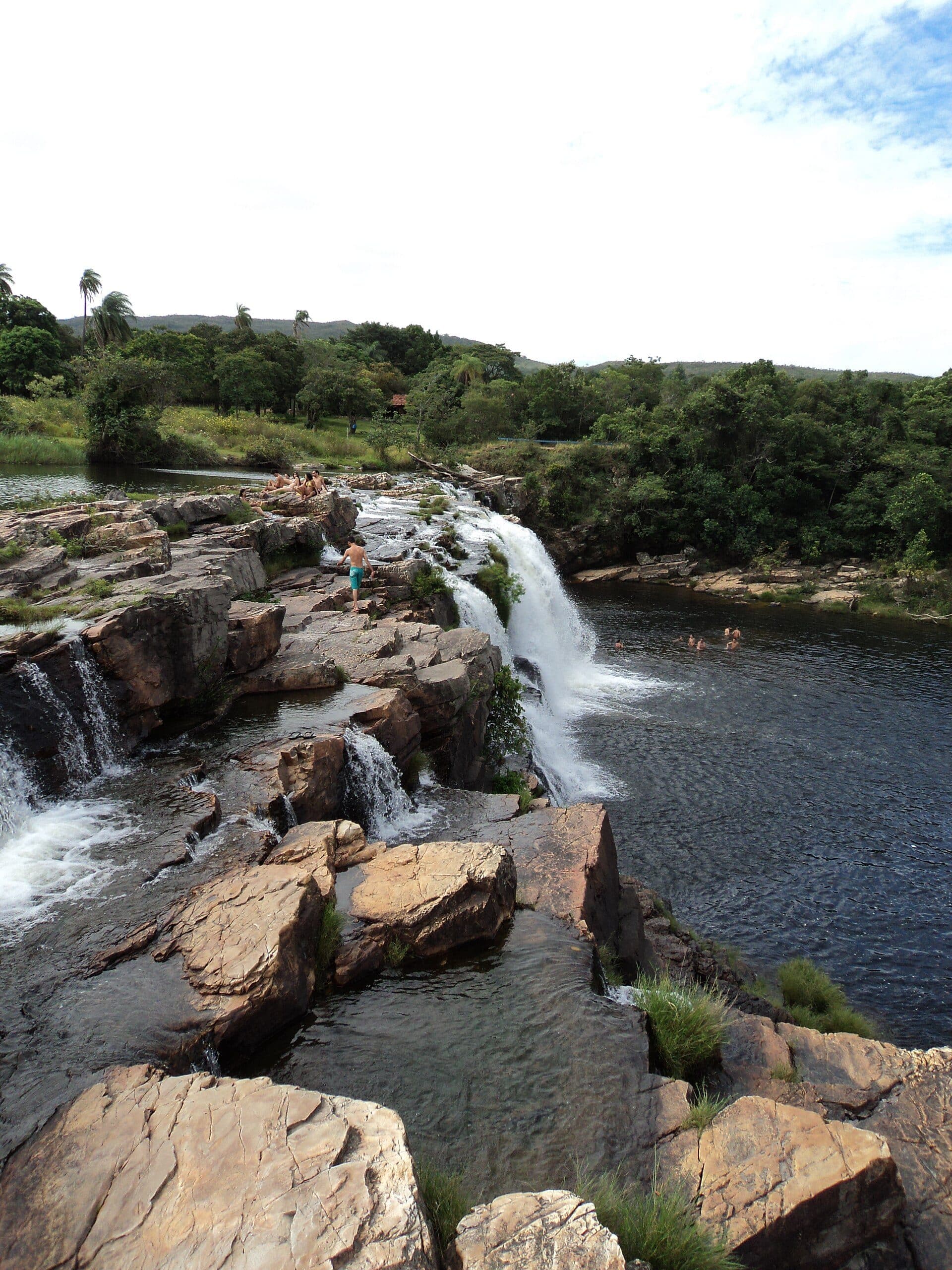 Vista da Cachoeira Grande na Serra do Cipó