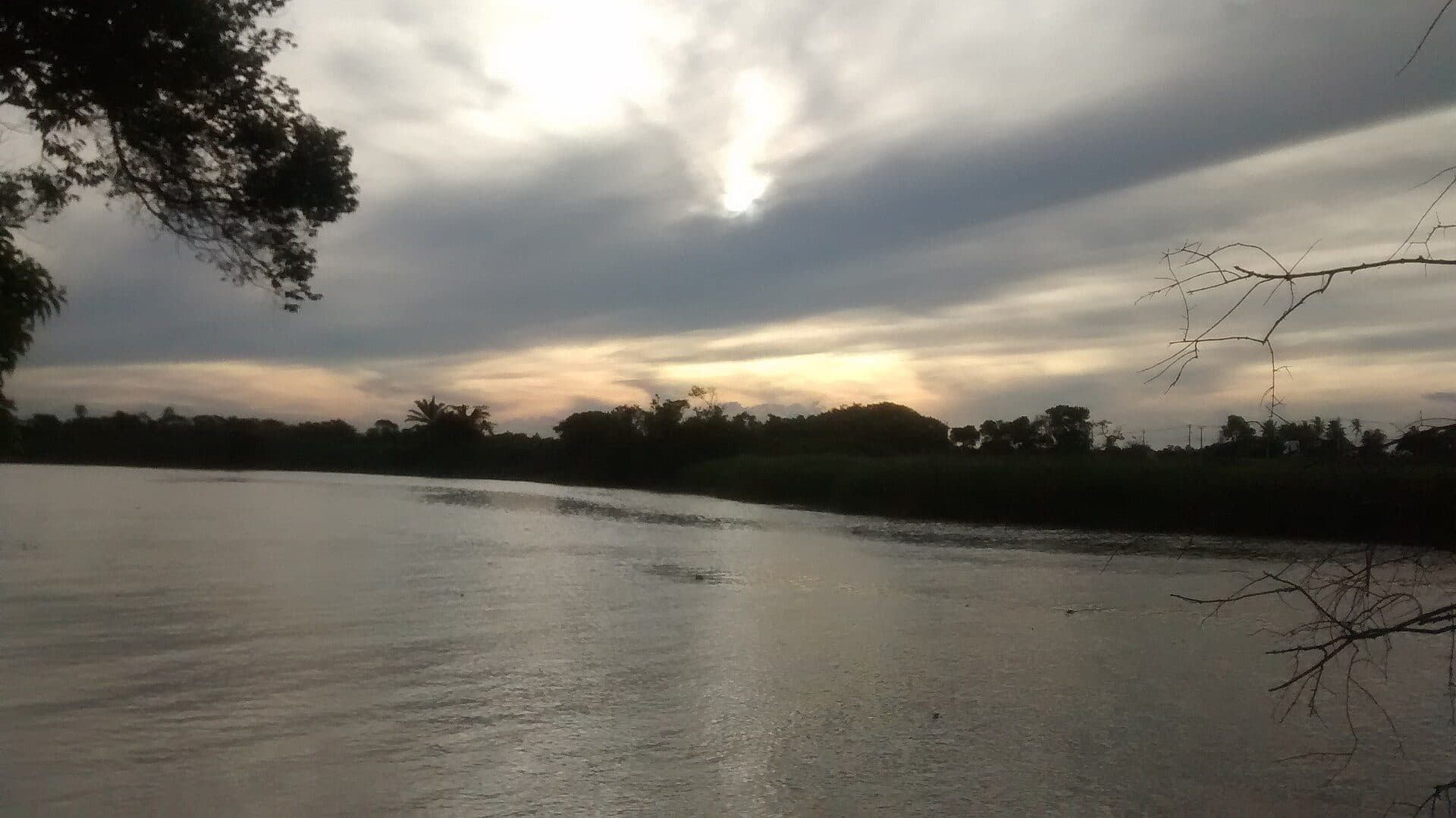 Vista da paisagem natural do Rio Mariricu