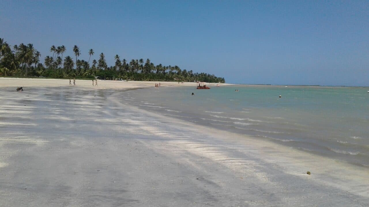 Vista da Praia do Riacho em São Miguel dos Milagres, Alagoas