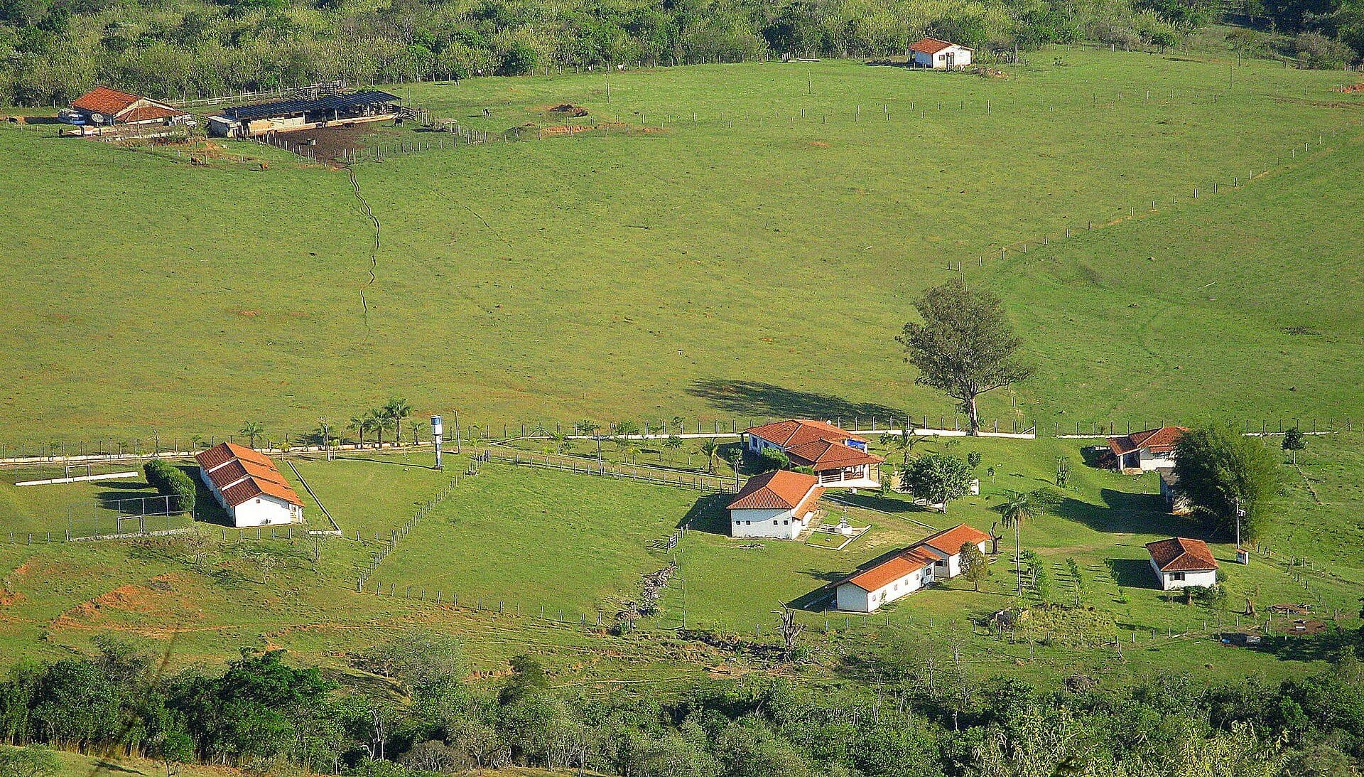 Paisagem da zona rural de São Pedro em São Paulo