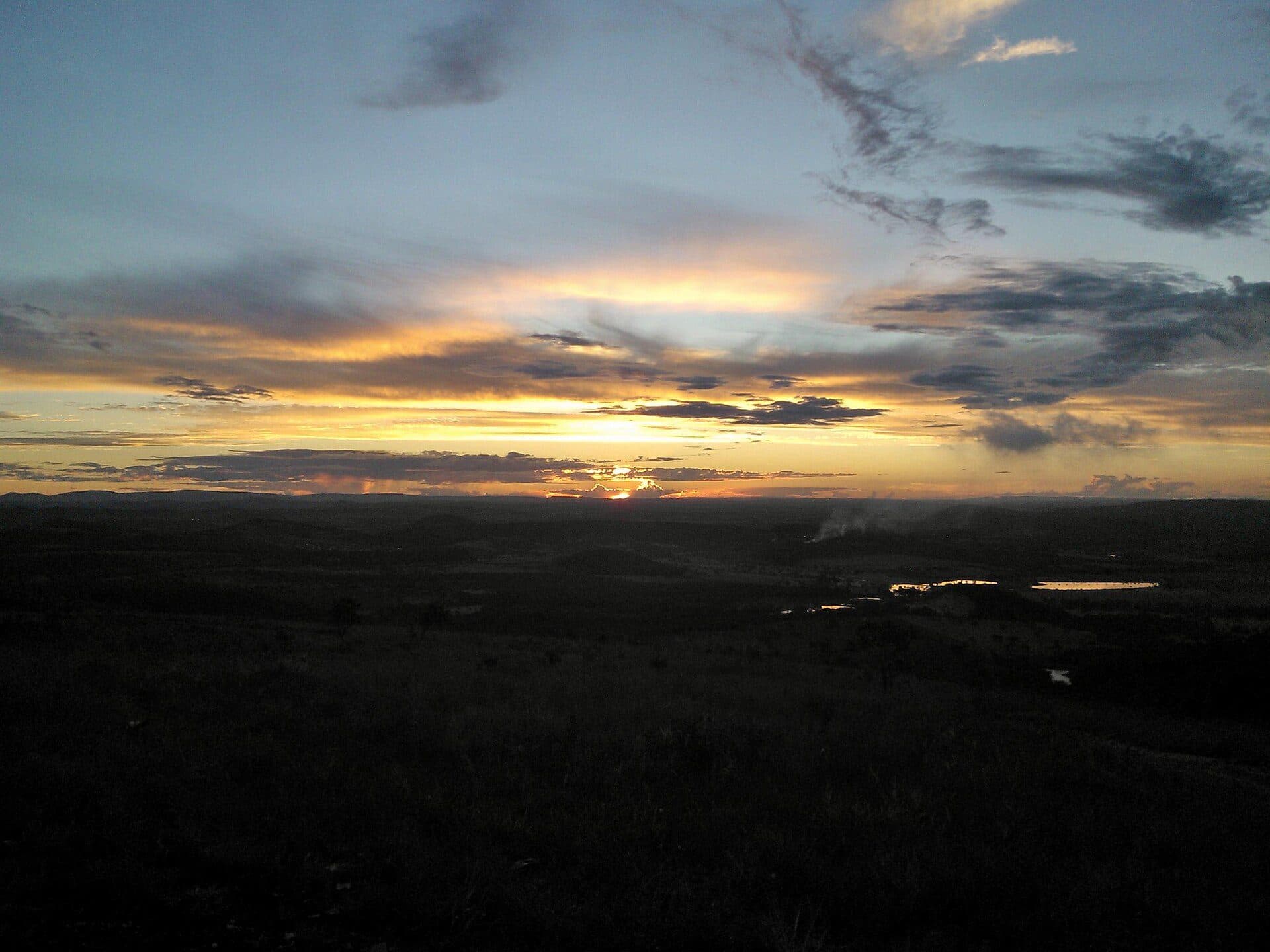 Vista da Serra de Santa Helena em Sete Lagoas, Minas Gerais