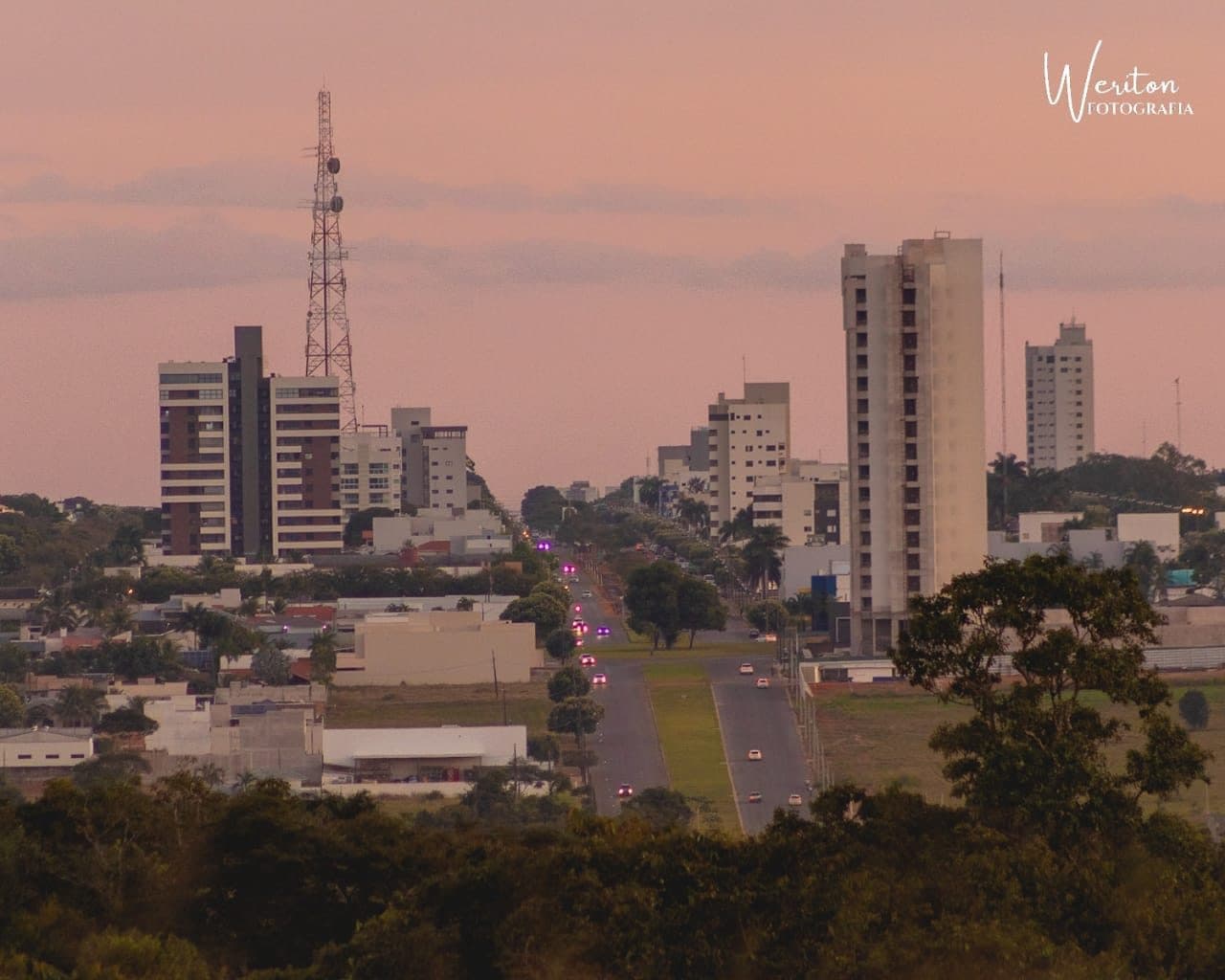 Vista da cidade de Sorriso no Mato Grosso